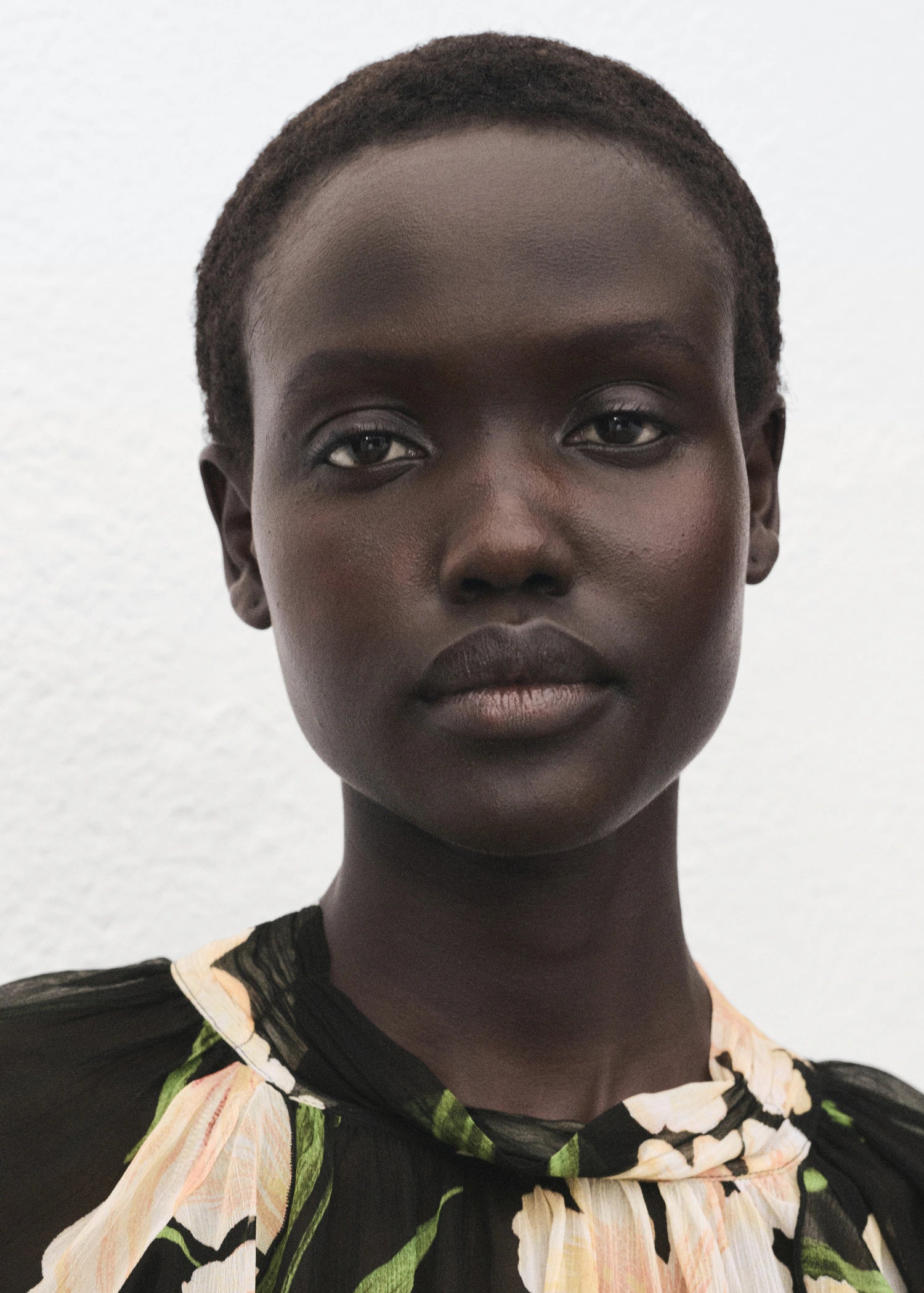 Semi Transparent Floral Blouse