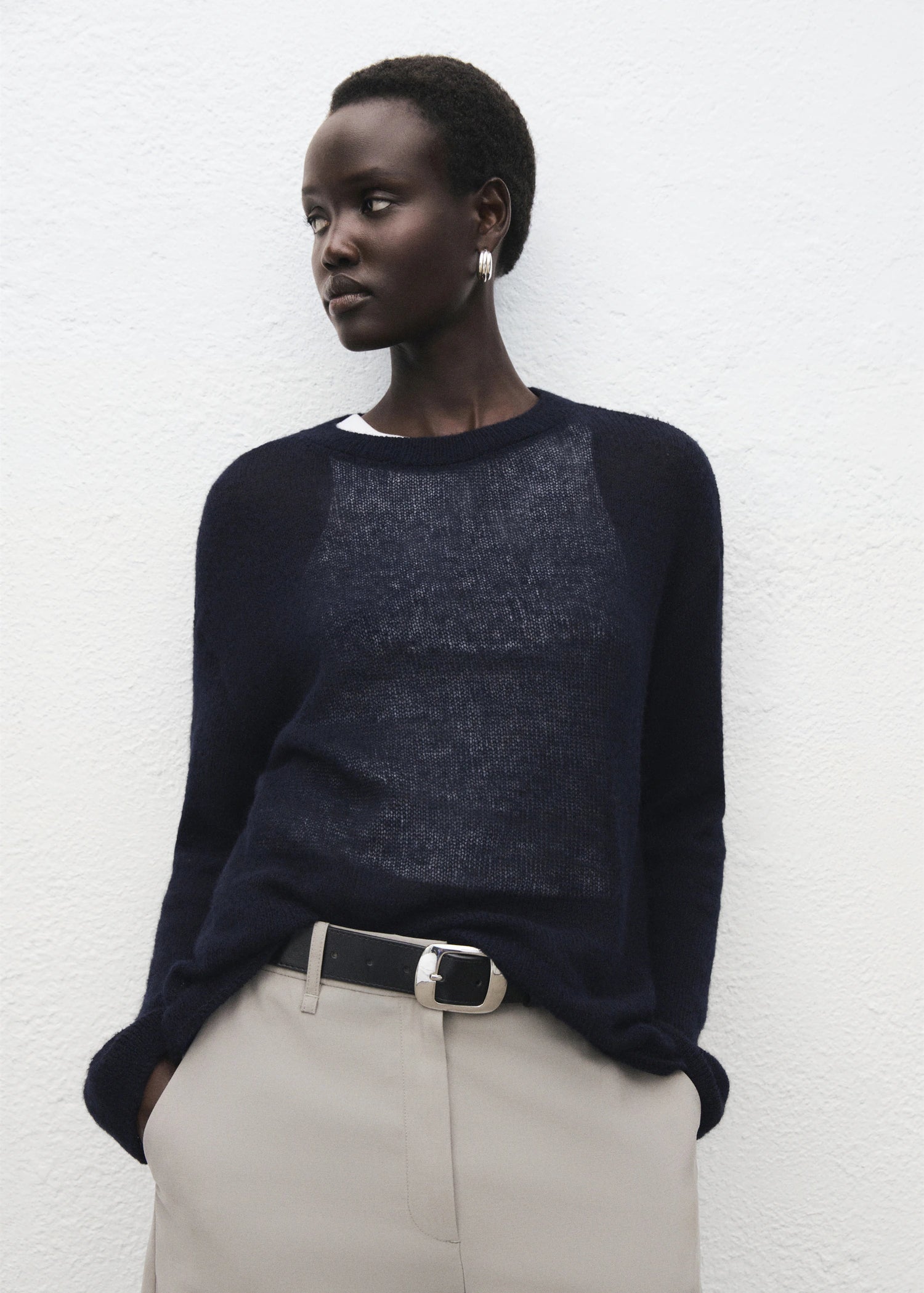 Semitransparent Knitted Sweater