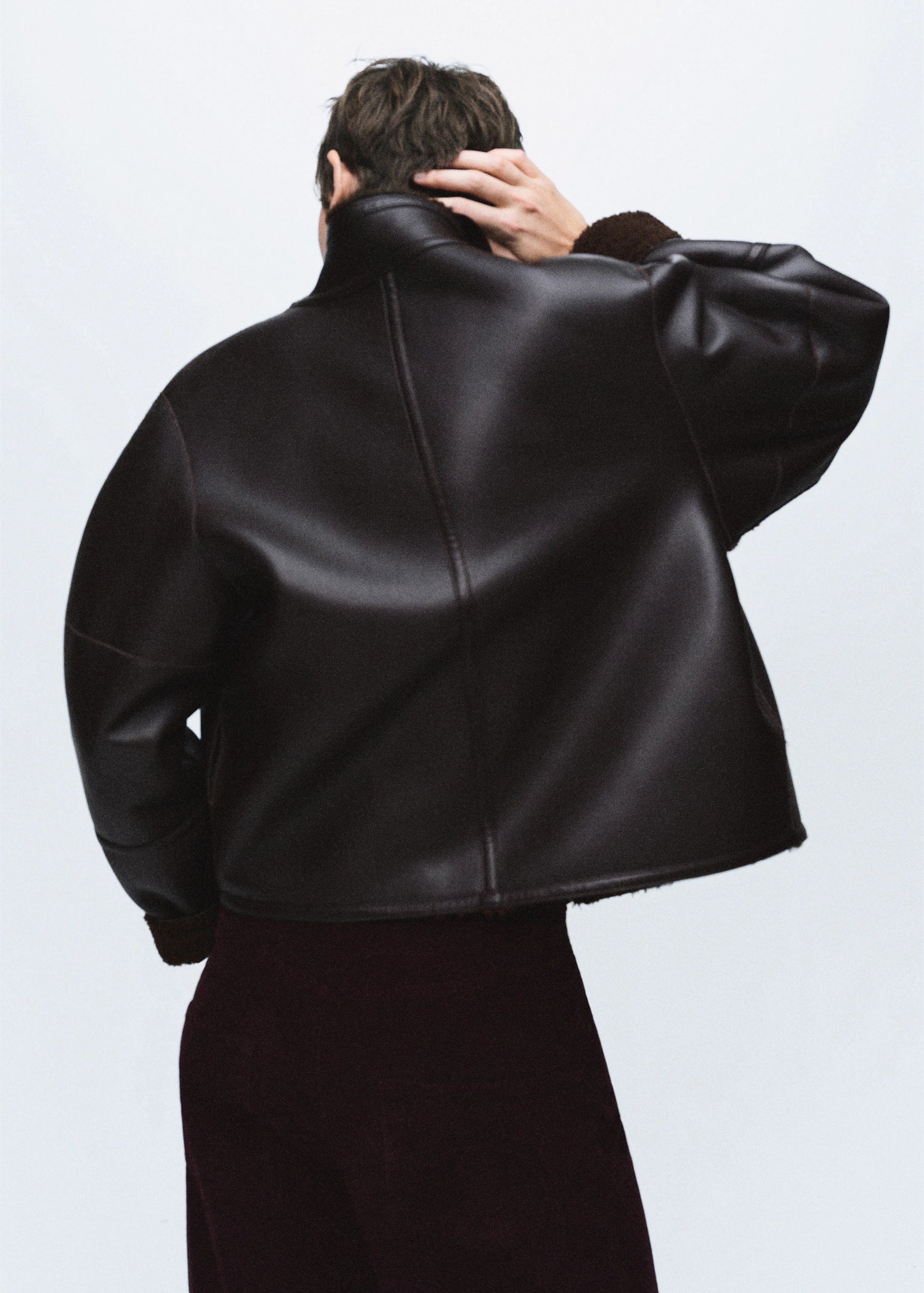 Shearling Effect Reversible Jacket