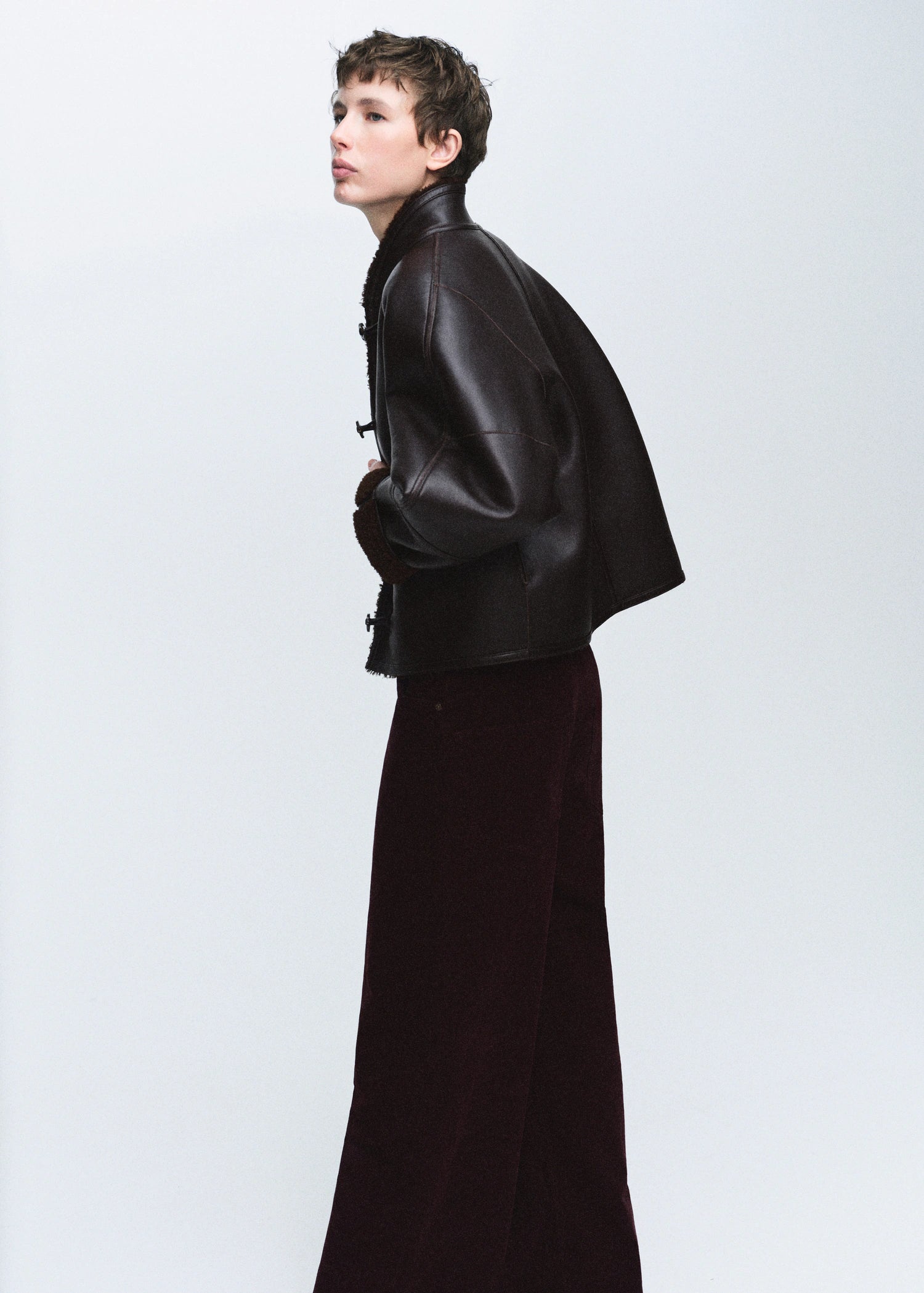 Shearling Effect Reversible Jacket