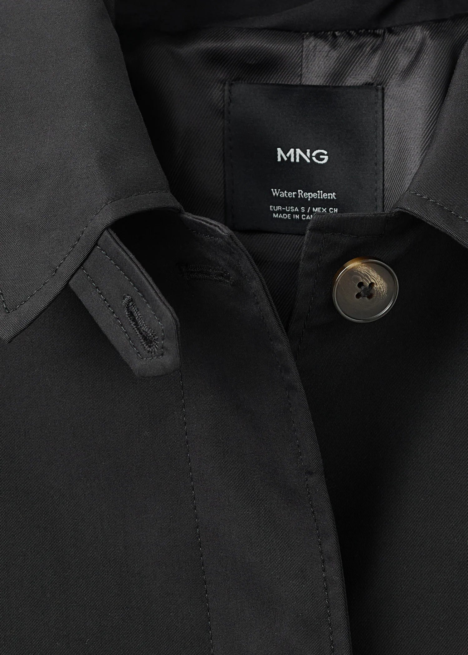 Short Oversized Trench Coat With Epaulettes