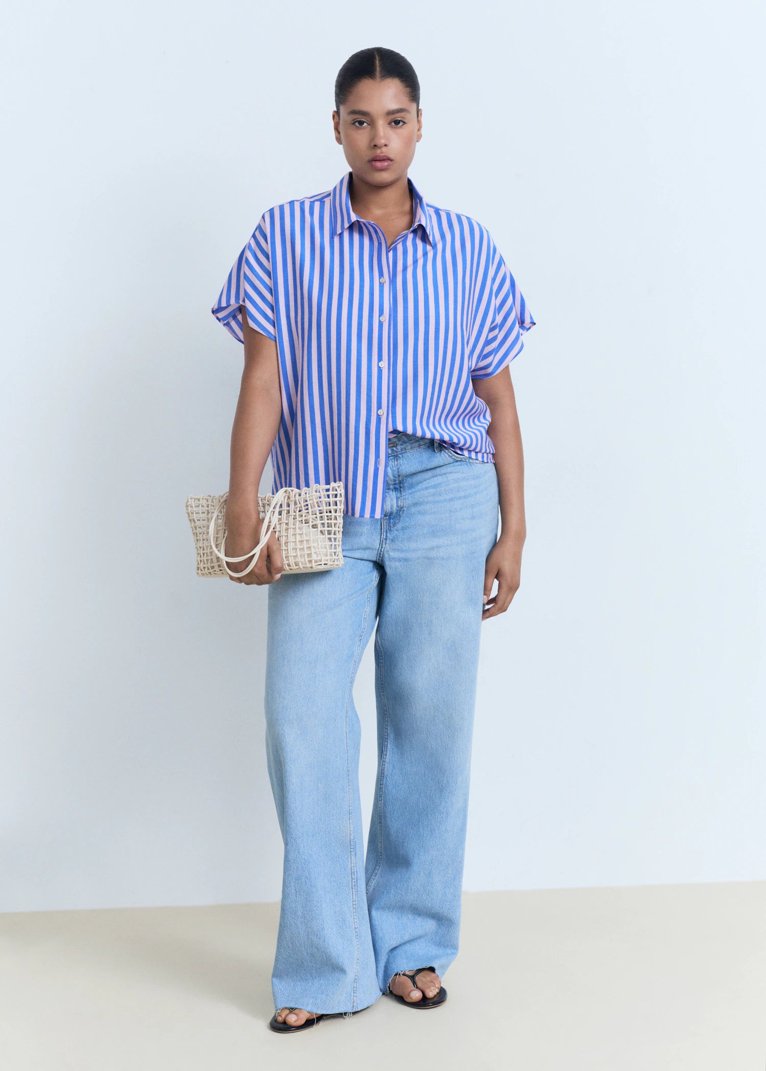 Short Sleeve Striped Shirt