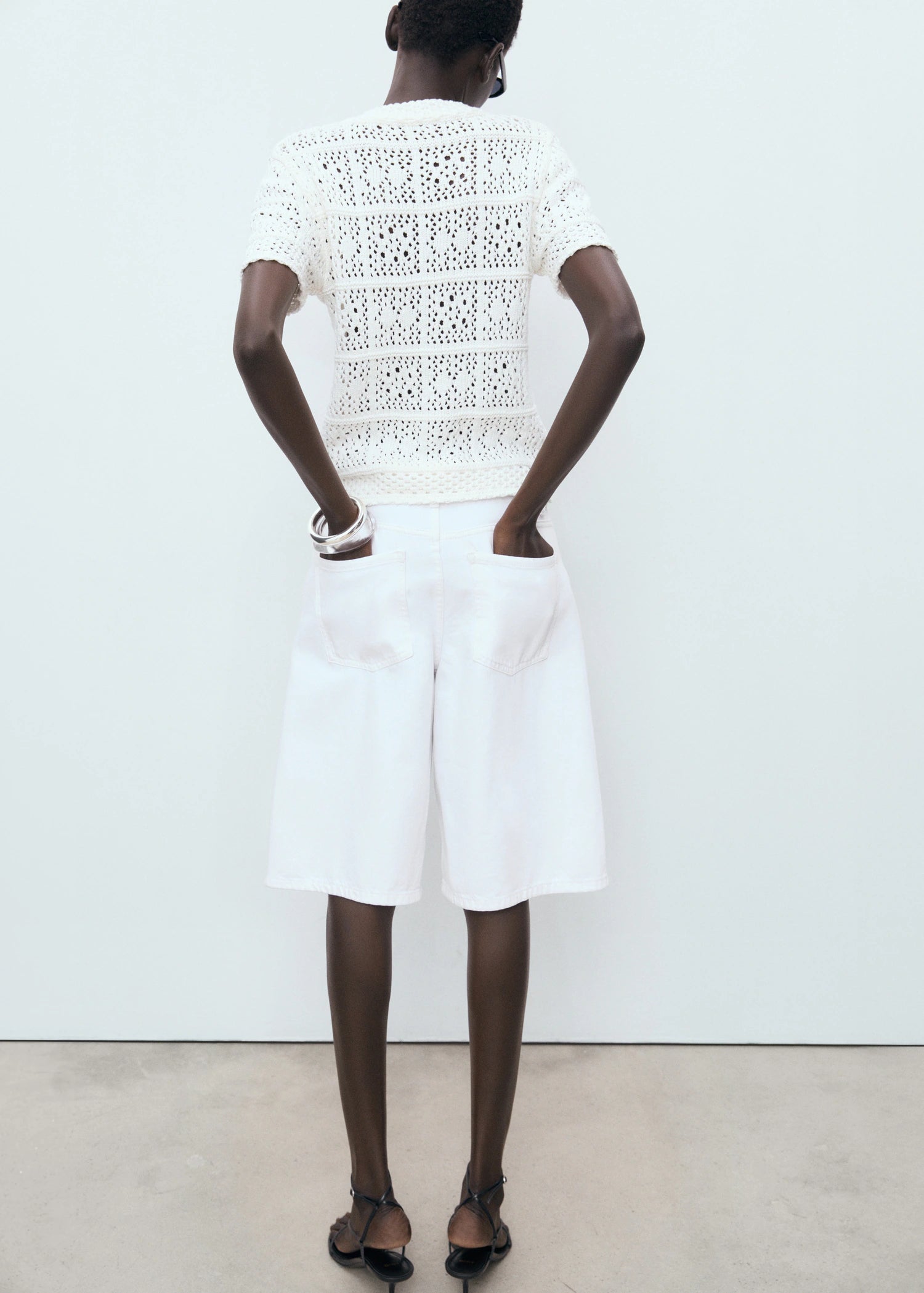 Short Sleeved Crochet Cardigan