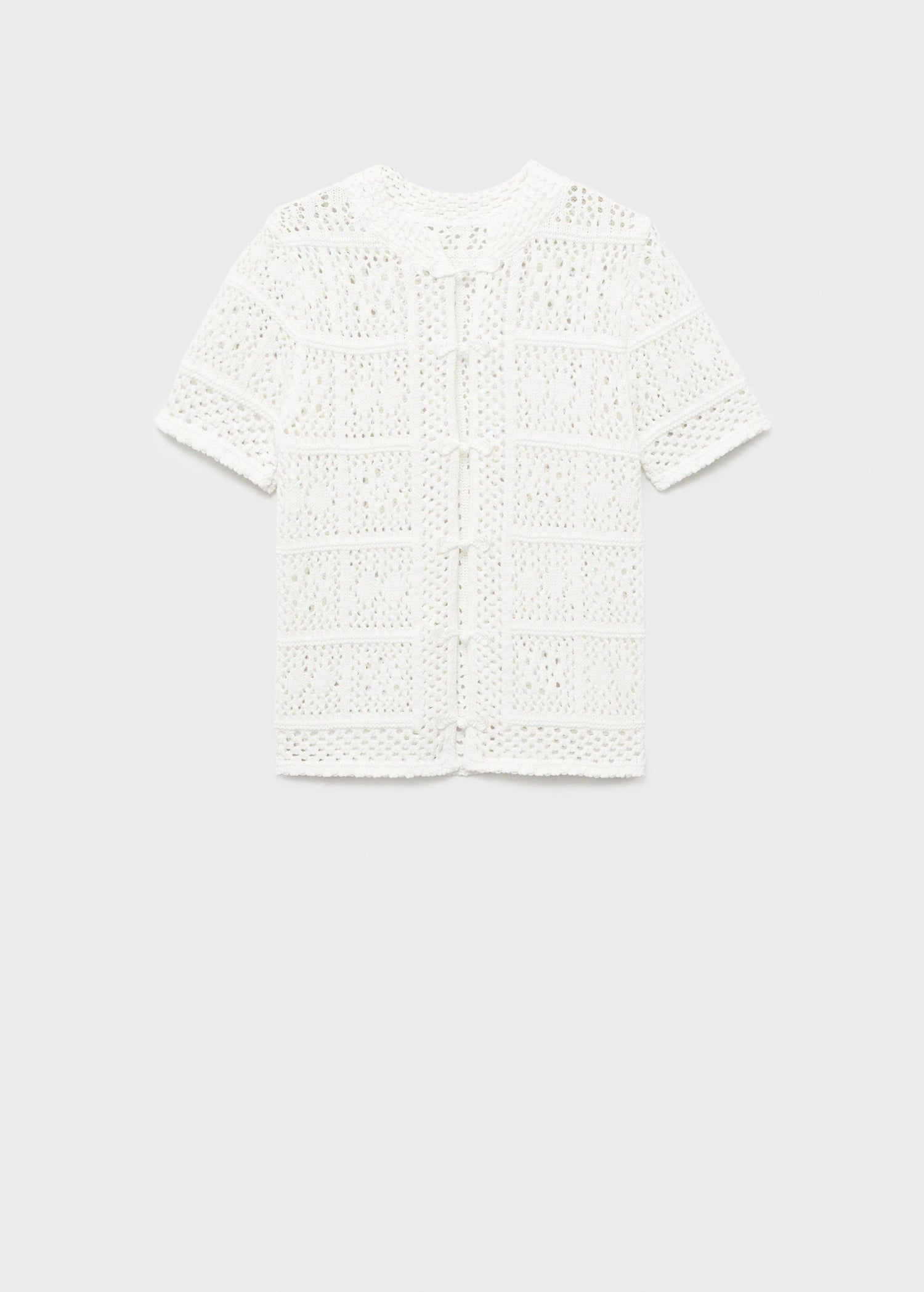 Short Sleeved Crochet Cardigan