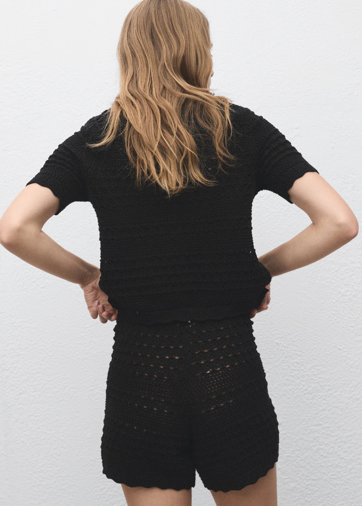 Short Sleeved Crochet Cardigan