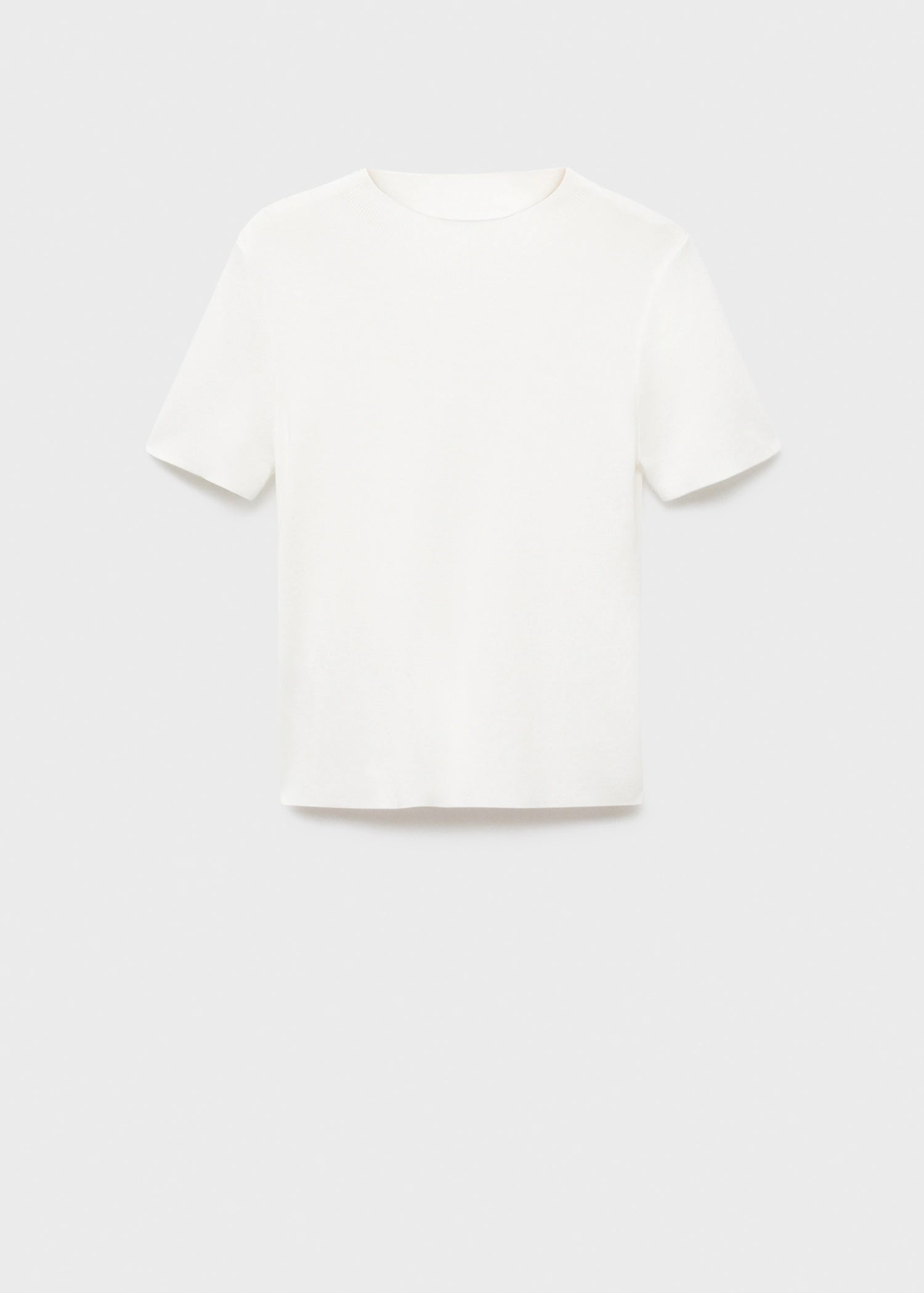 Short Sleeved Fine Knit Sweater