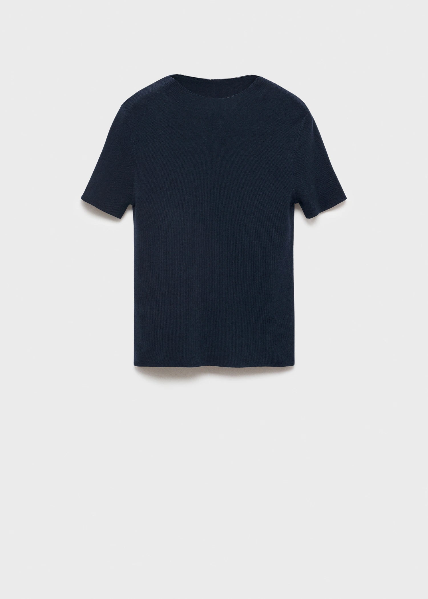 Short Sleeved Fine Knit Sweater