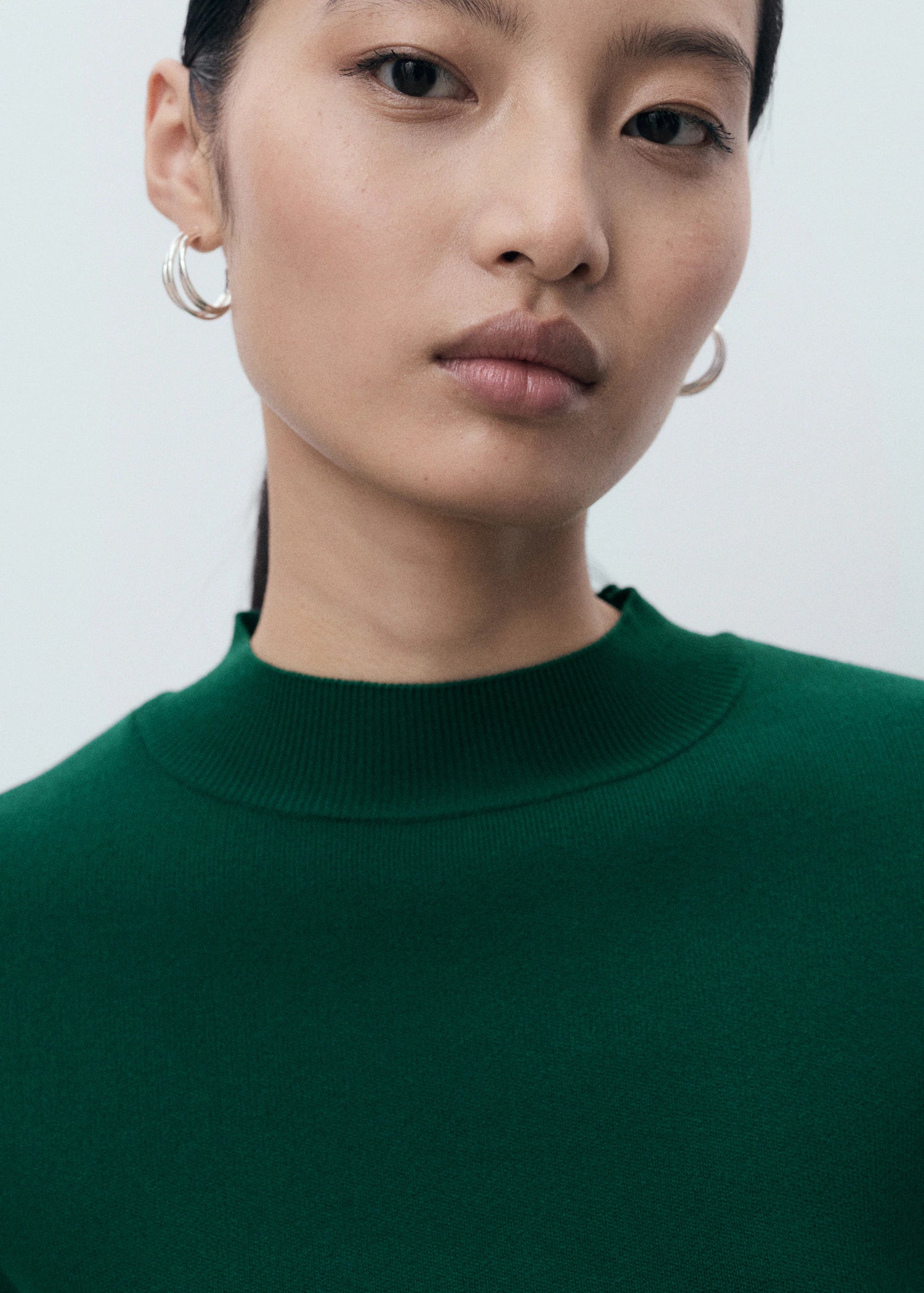 Short Sleeved Fine Knit Sweater