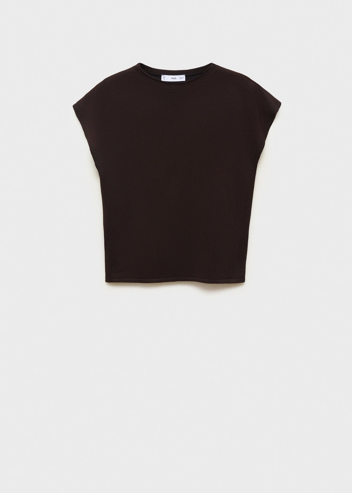 Short Sleeved Fine Knit Sweater