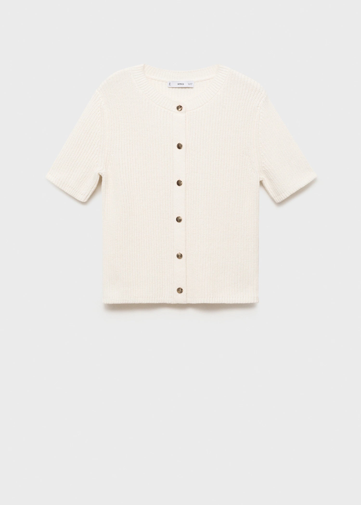 Short Sleeved Knitted Cardigan