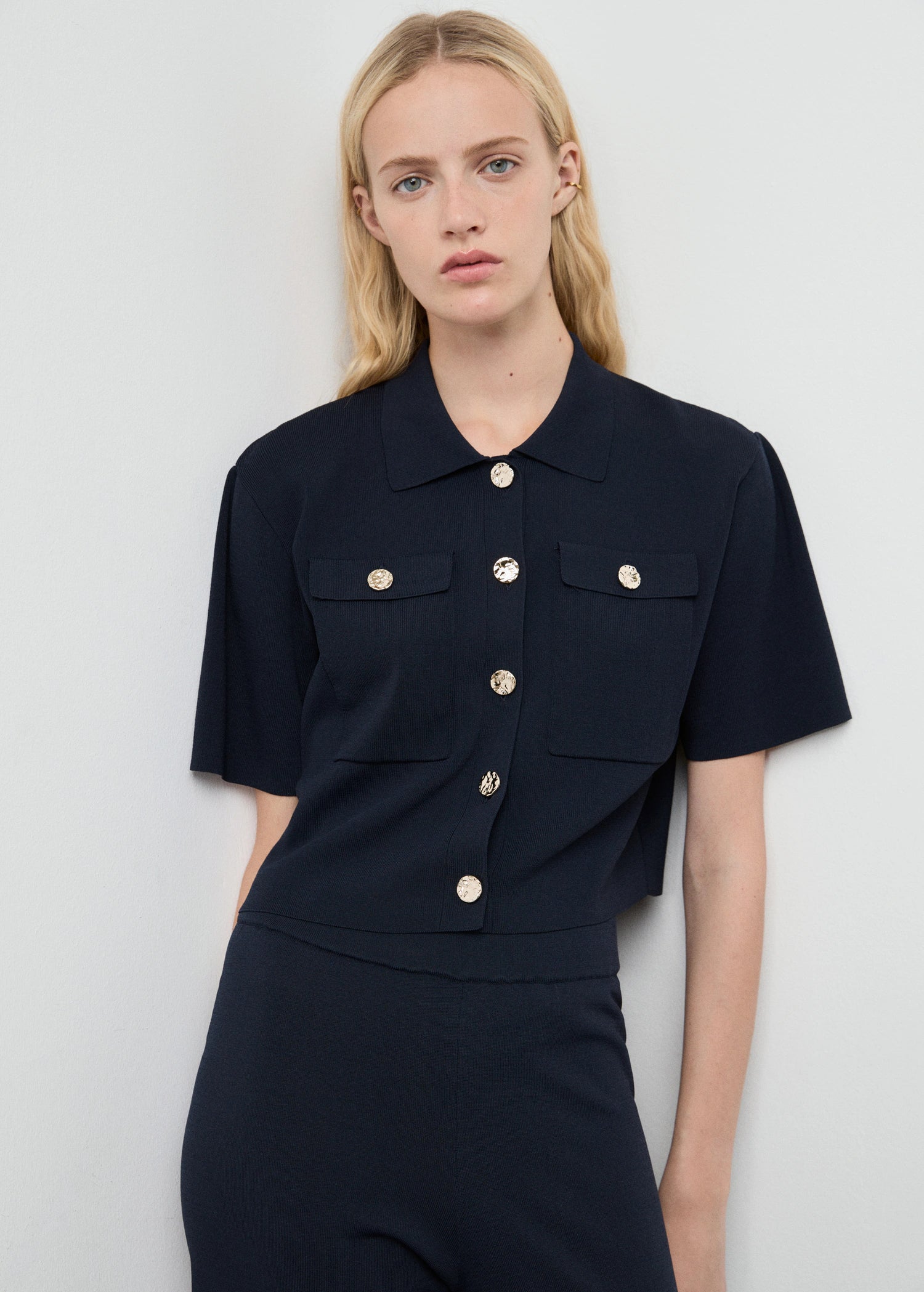 Short Sleeved Knitted Jacket