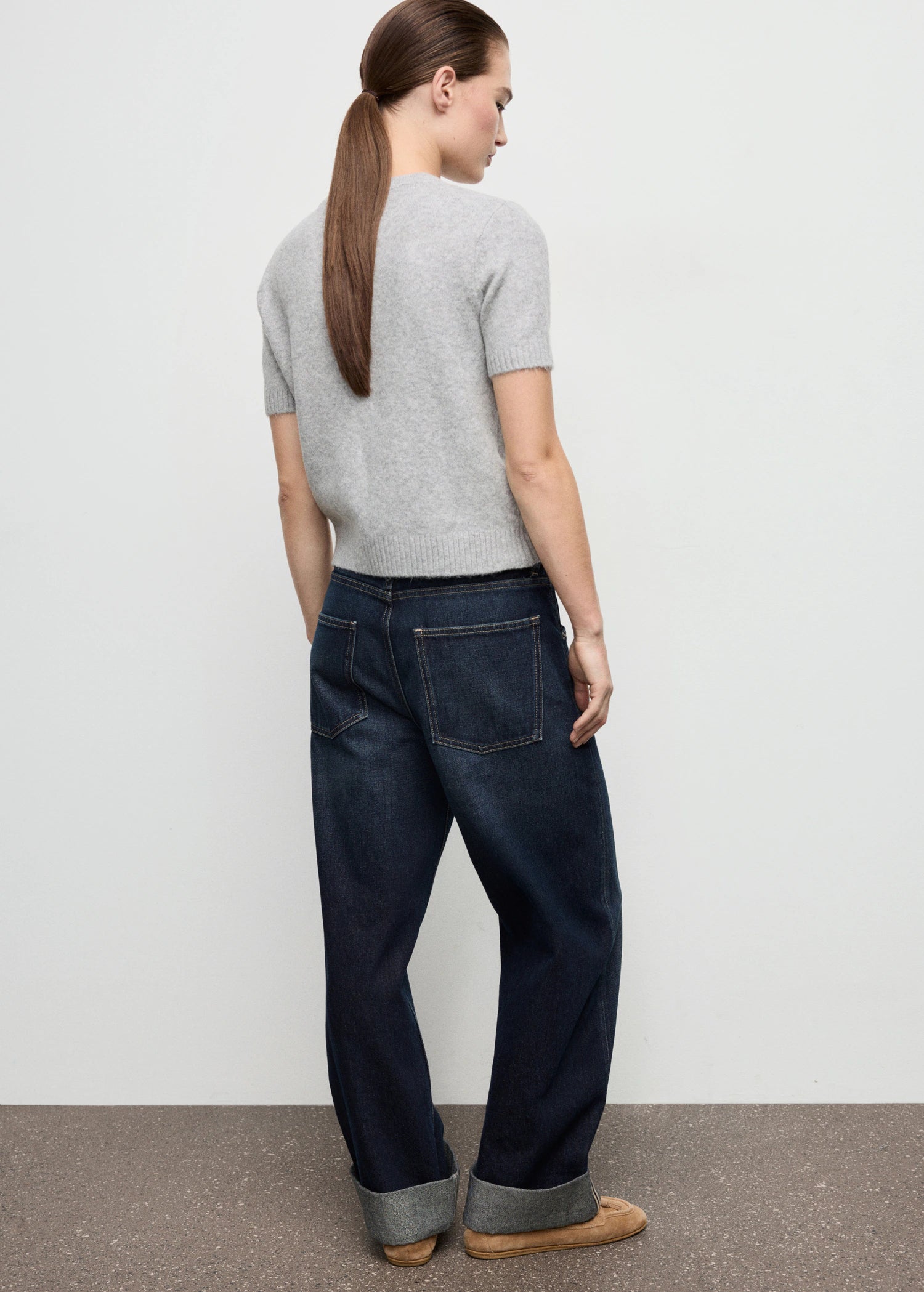 Short Sleeved Knitted Sweater