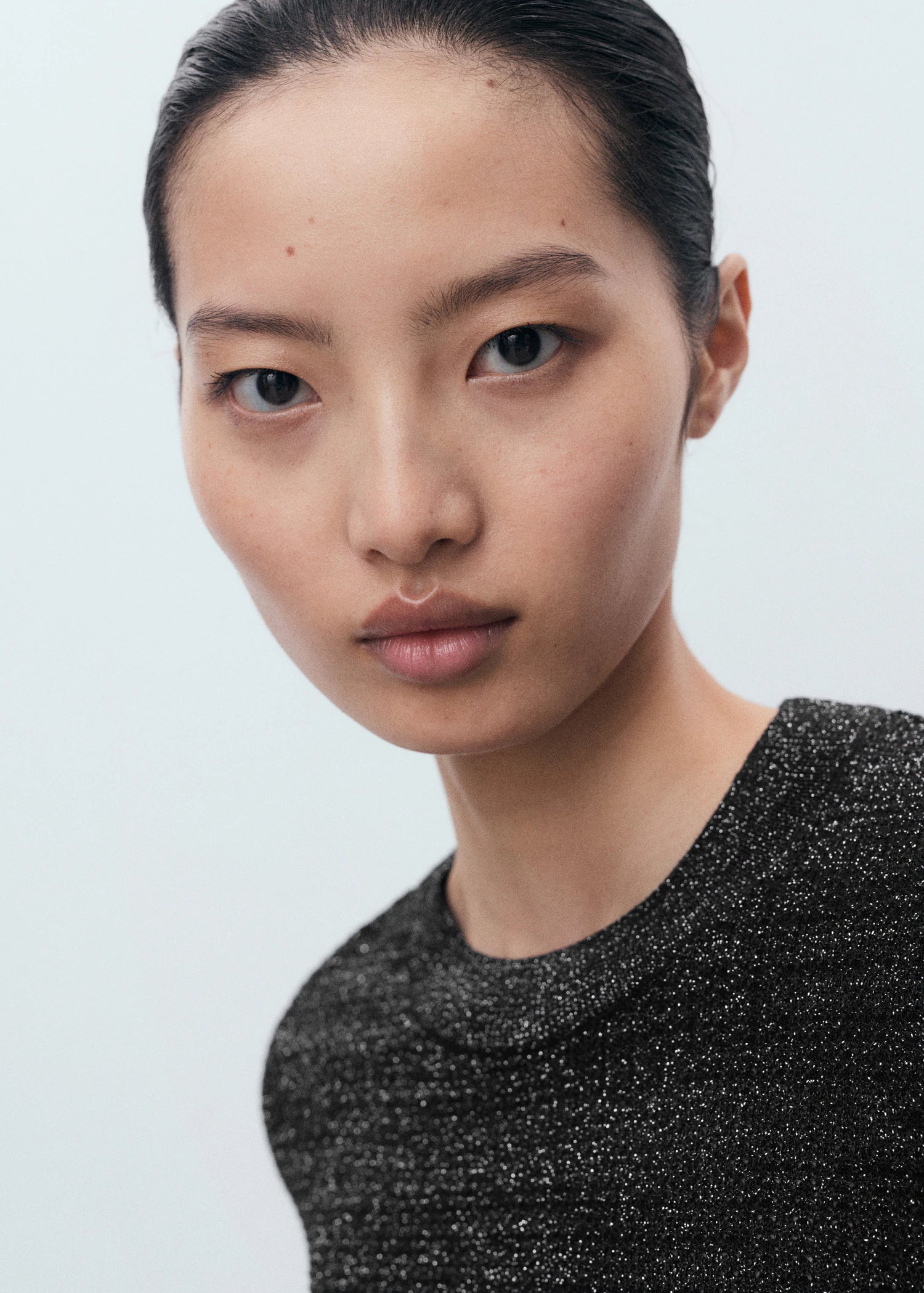 Short Sleeved Lurex Sweater