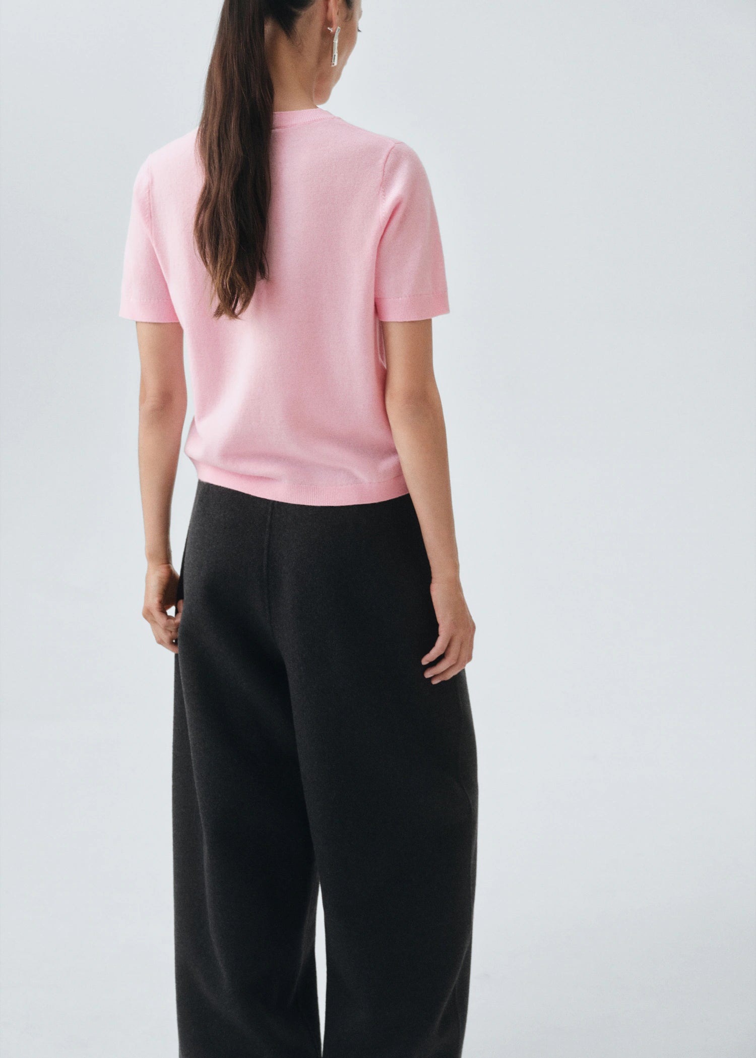 Short Sleeved Wool Sweater