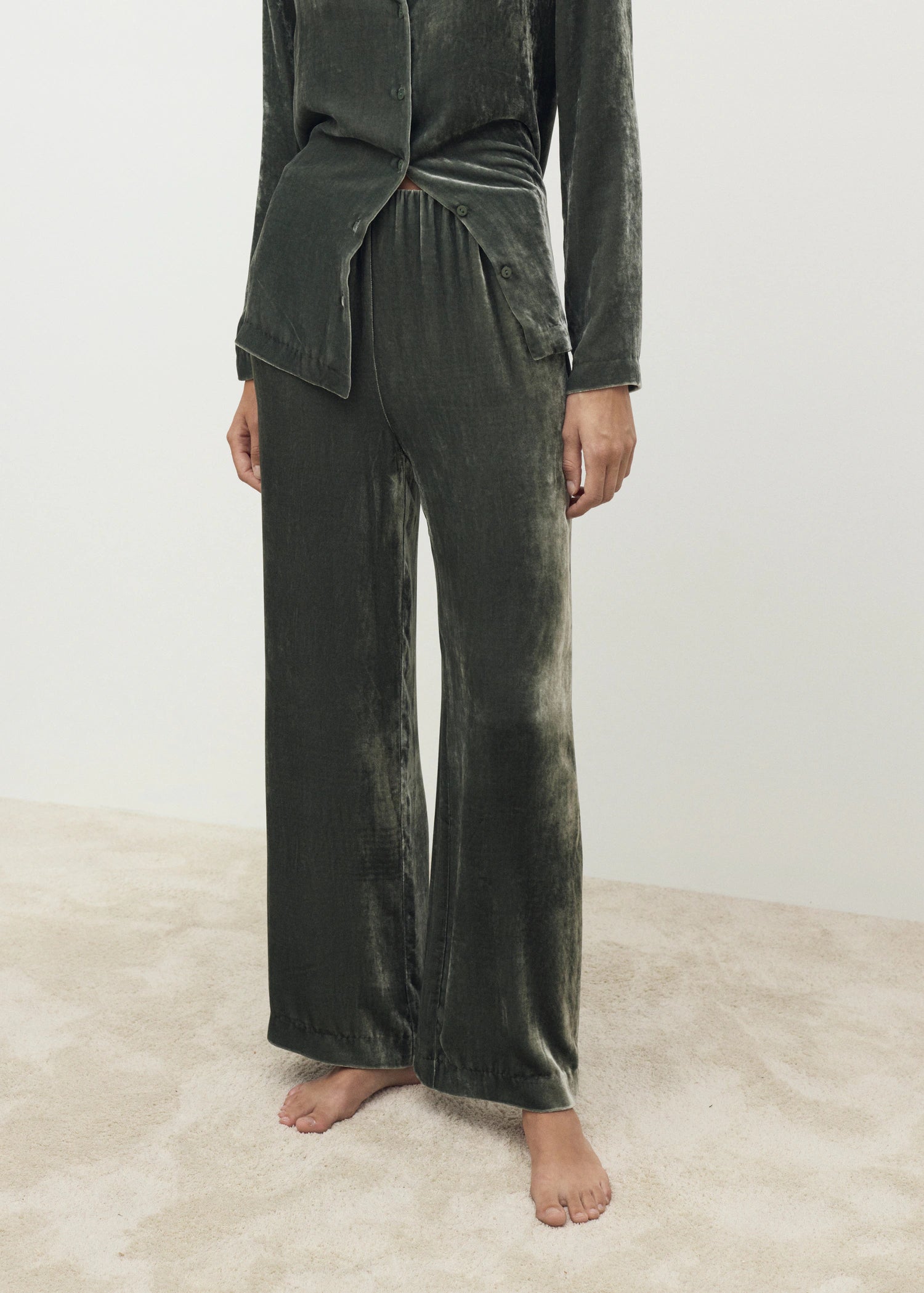 Silk Velvet Trousers