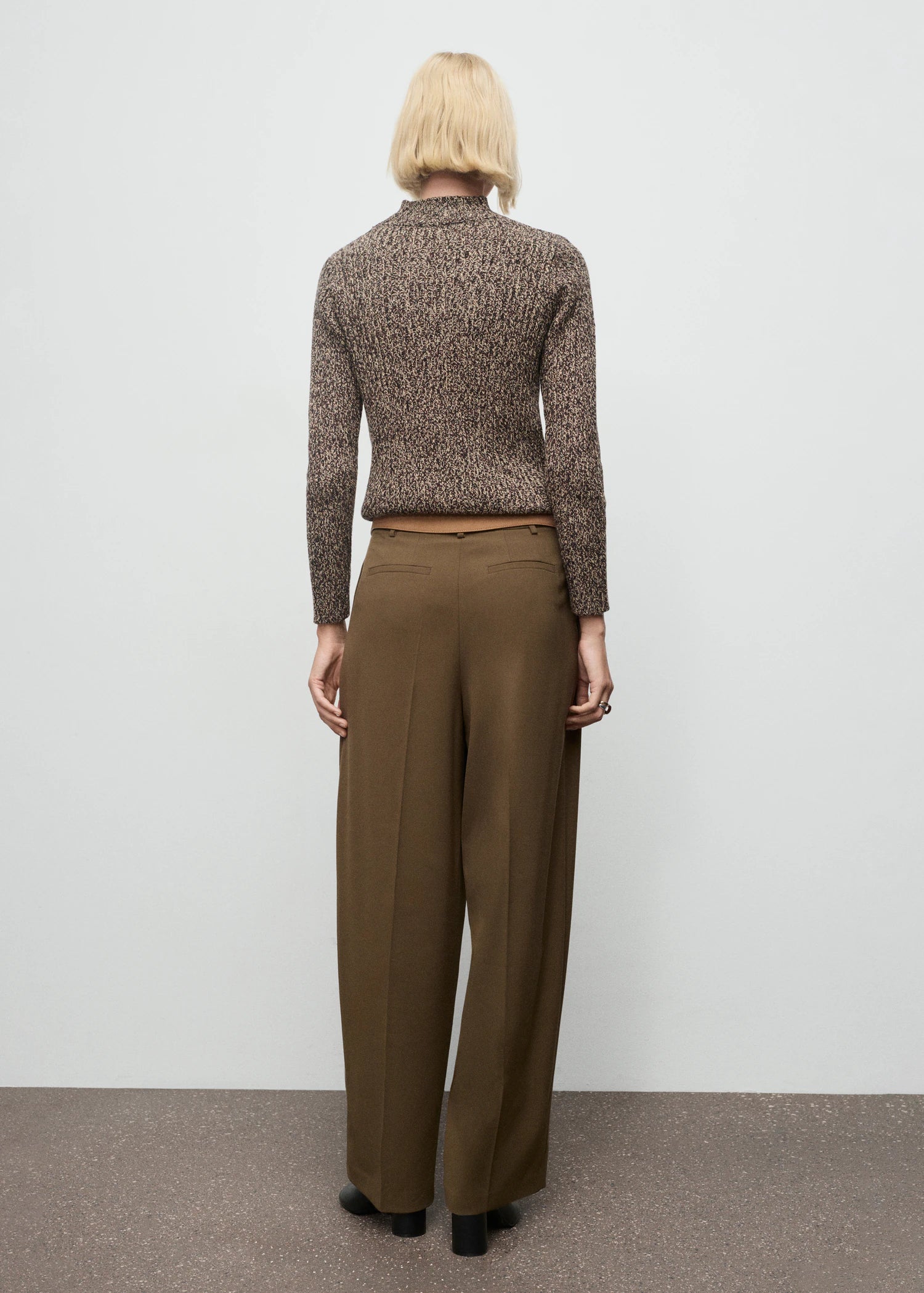 Speckled Perkins Neck Sweater