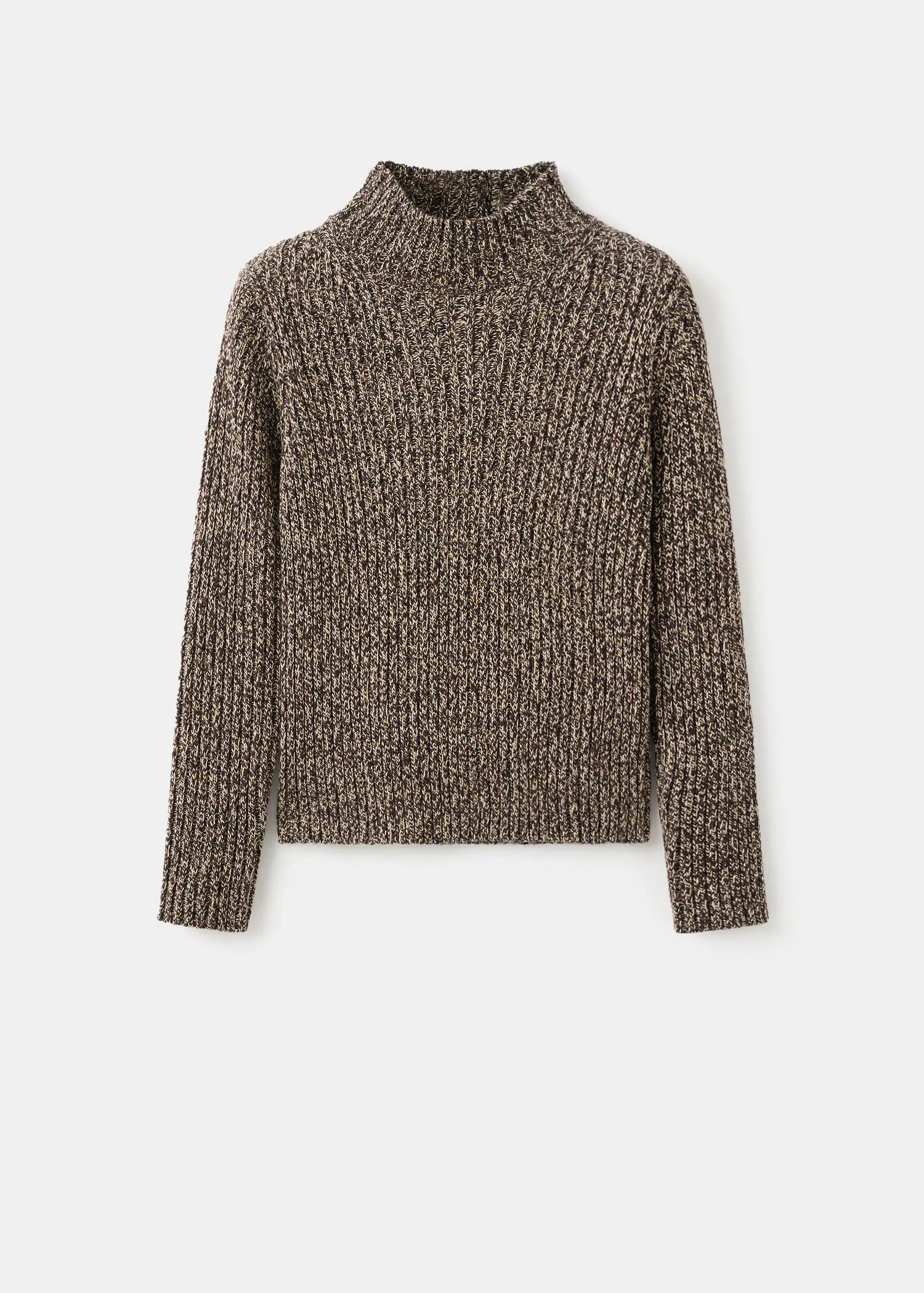 Speckled Perkins Neck Sweater