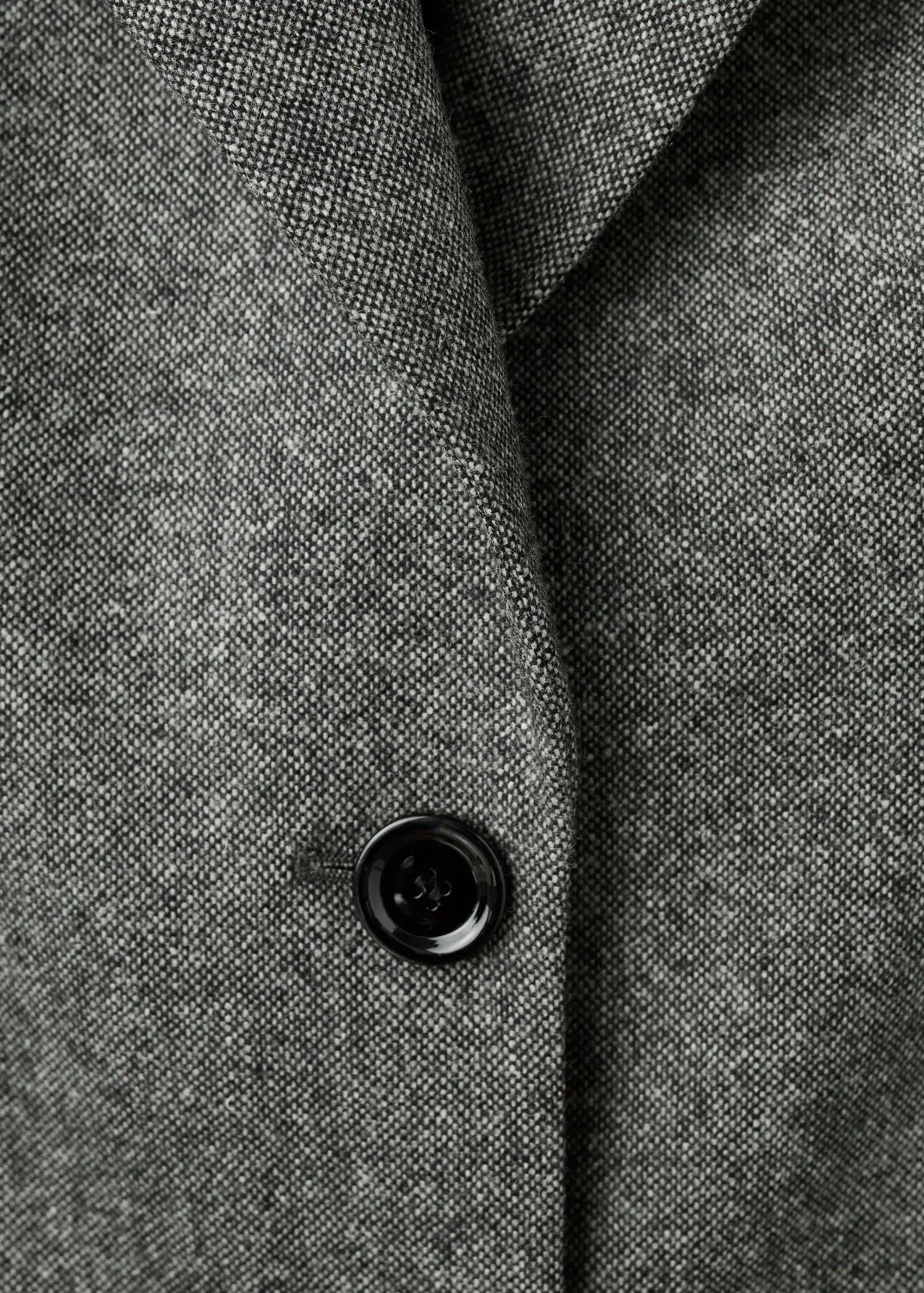 Speckled Wool Blazer With Pockets