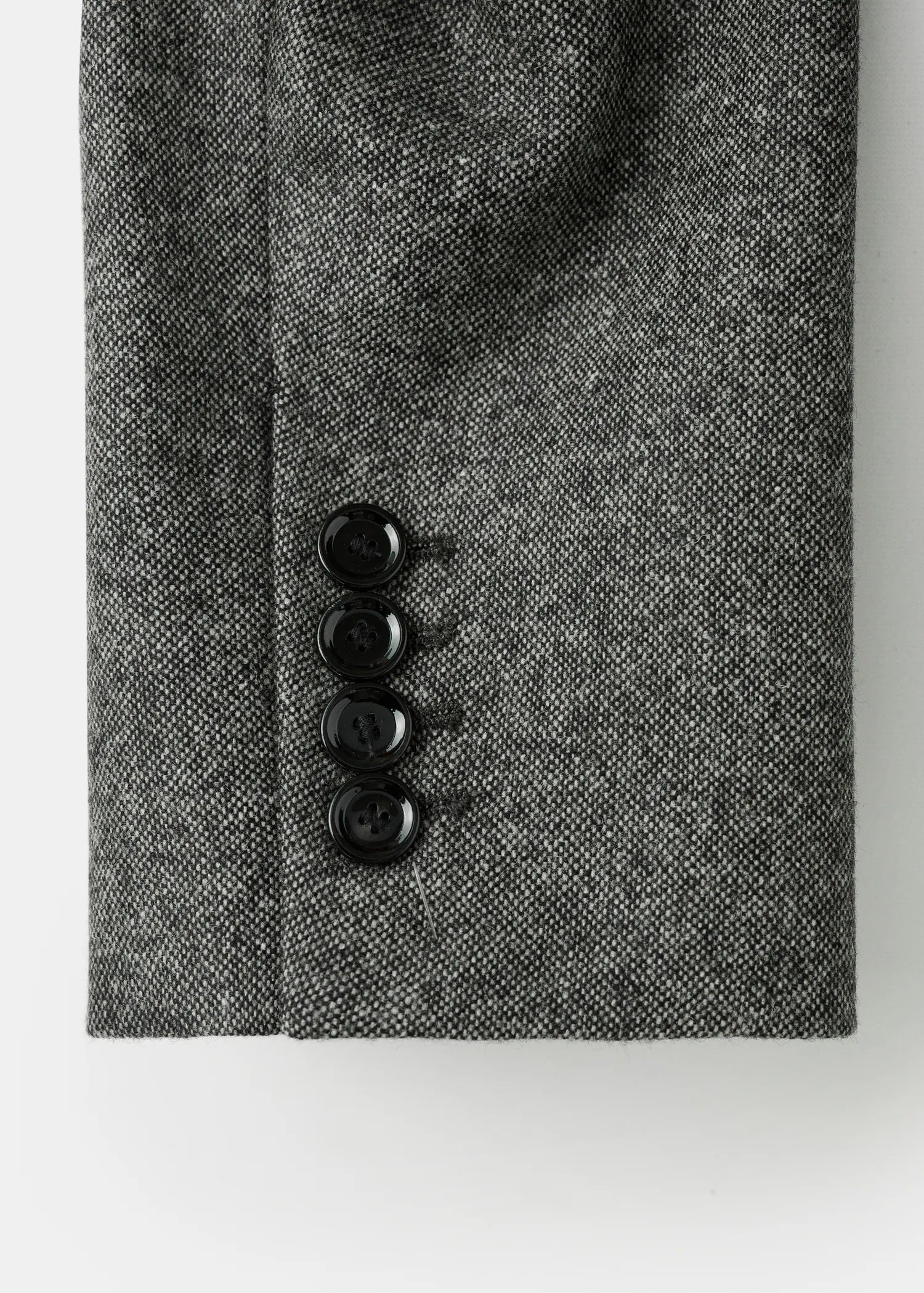 Speckled Wool Blazer With Pockets