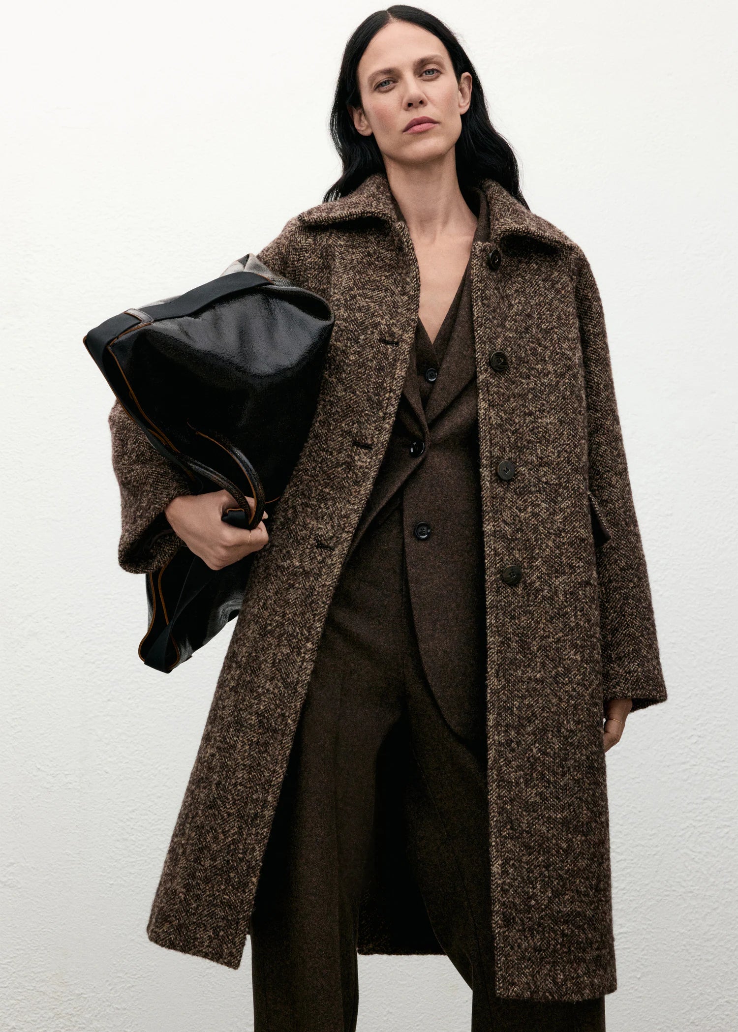 Speckled Wool Overcoat