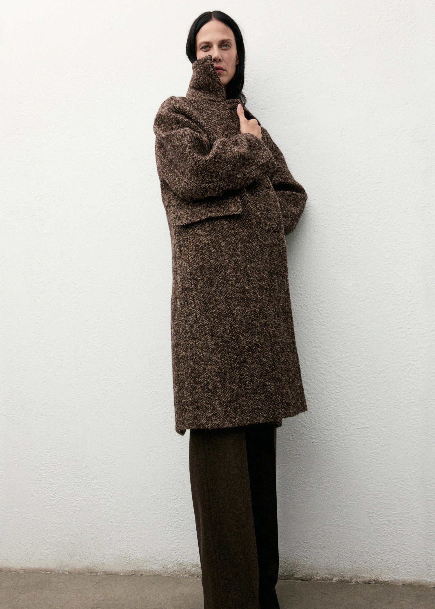 Speckled Wool Overcoat