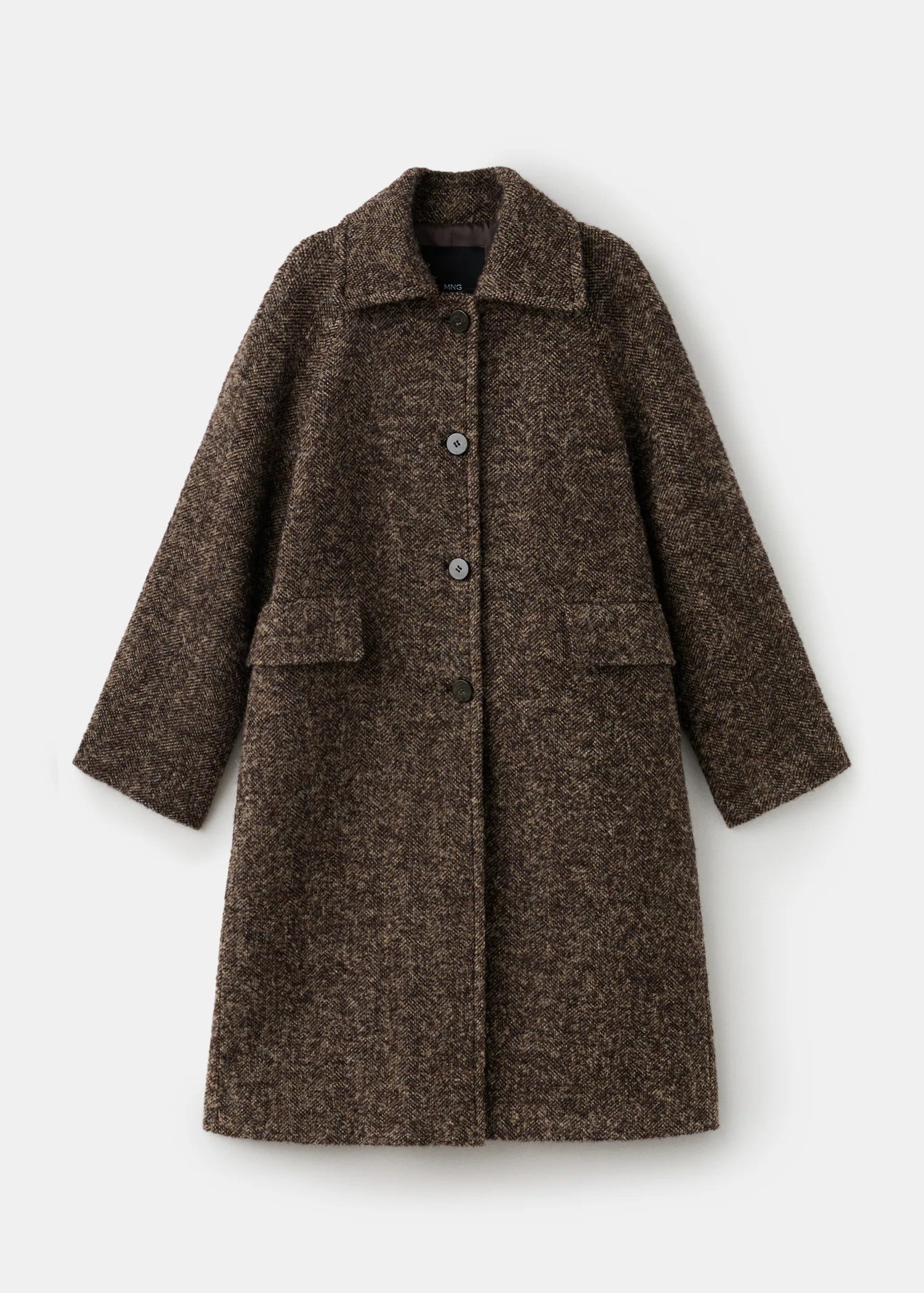 Speckled Wool Overcoat
