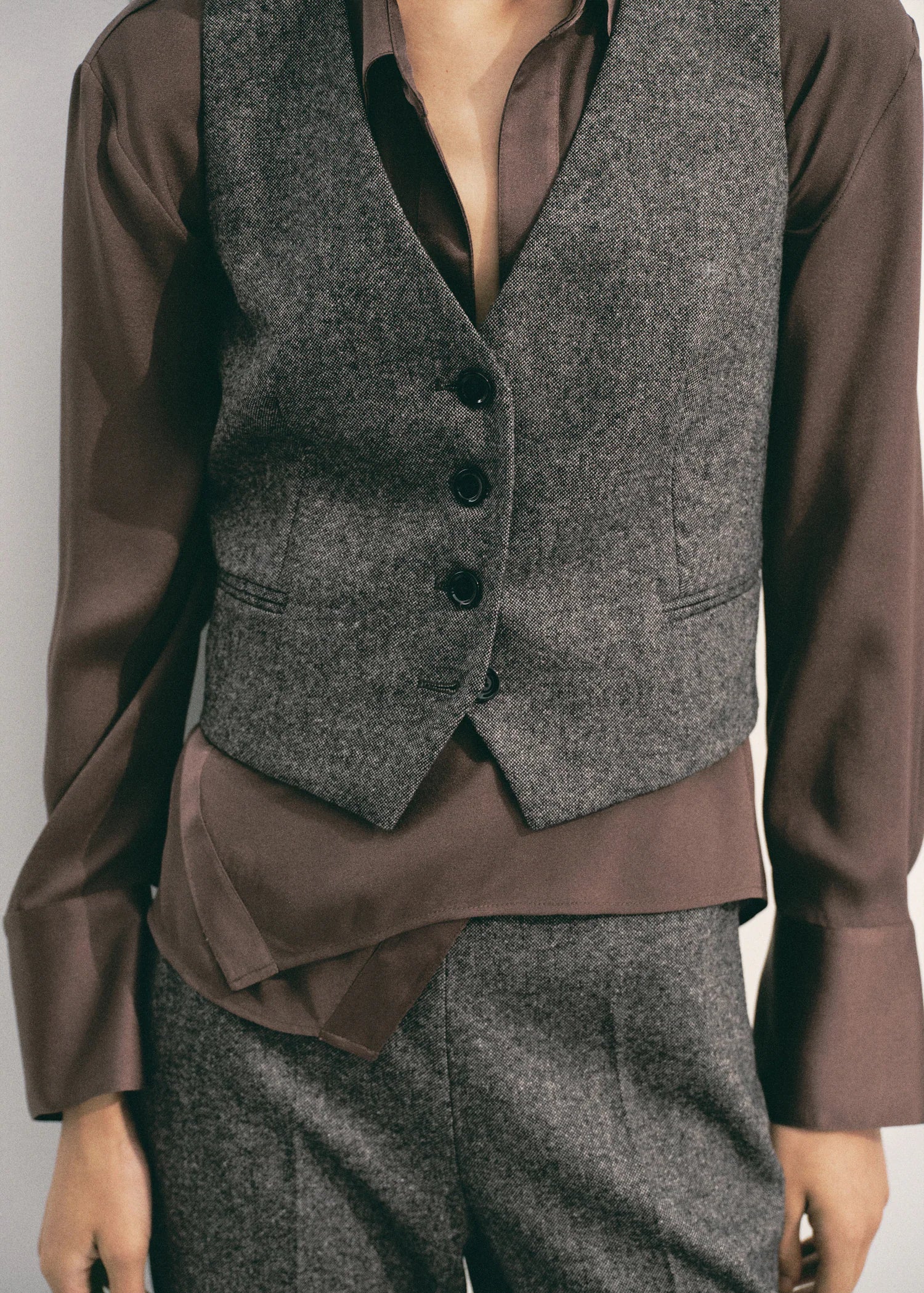 Speckled Wool Waistcoat