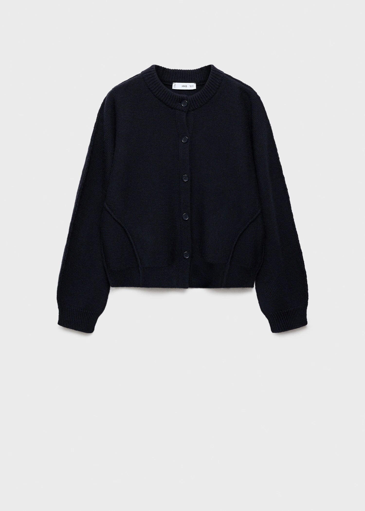 Straight Fit Cardigan With Buttons