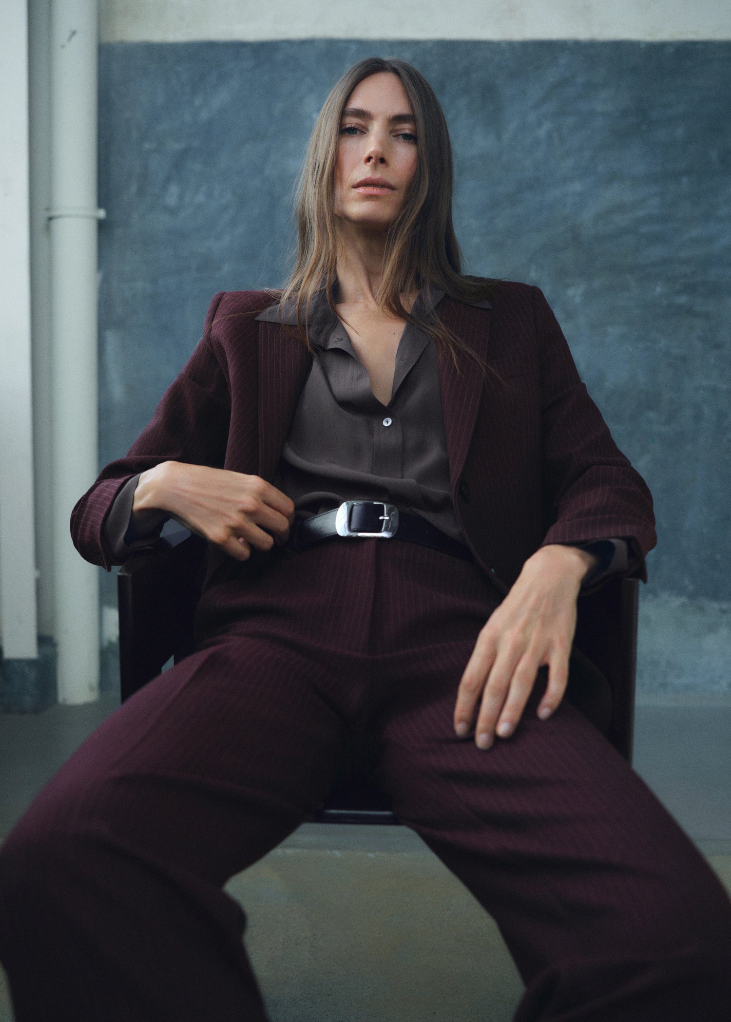 Straight Fit Suit Blazer