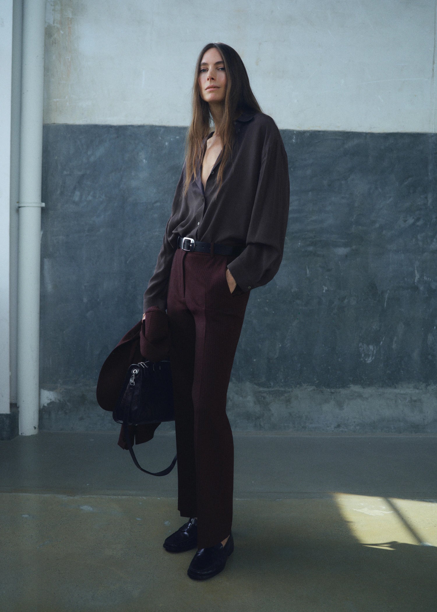 Straight Fit Suit Trousers