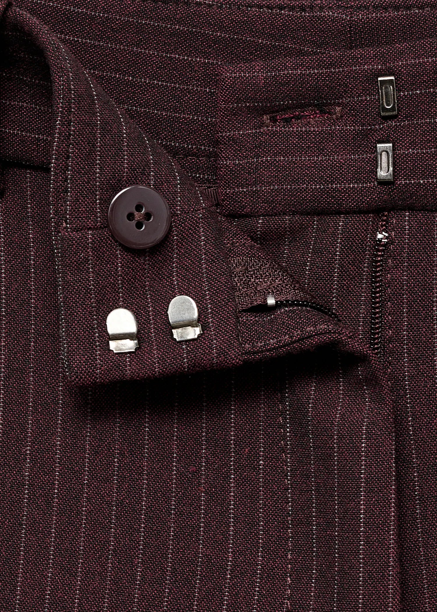 Straight Fit Suit Trousers