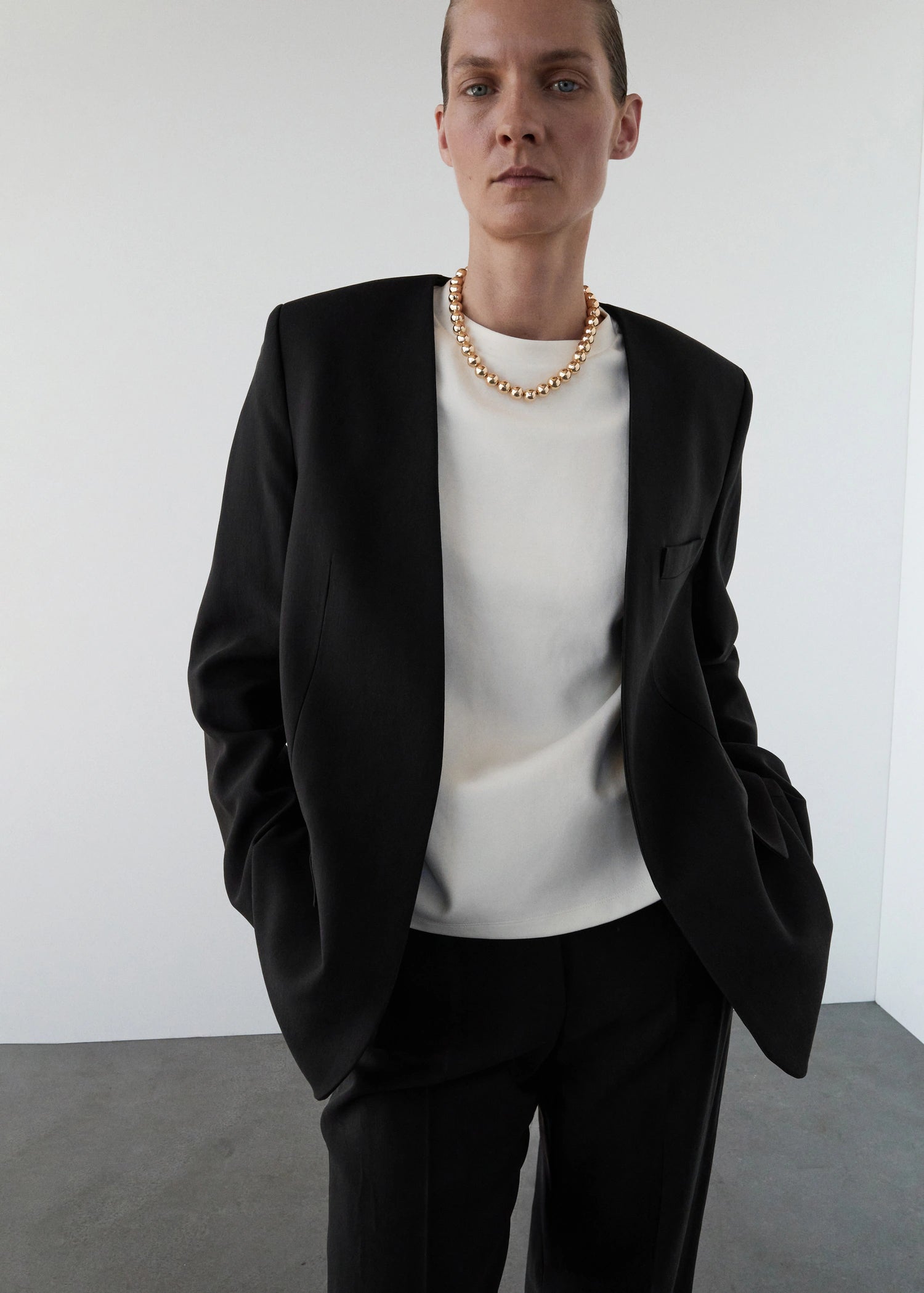 Straight Fit Suit Trousers