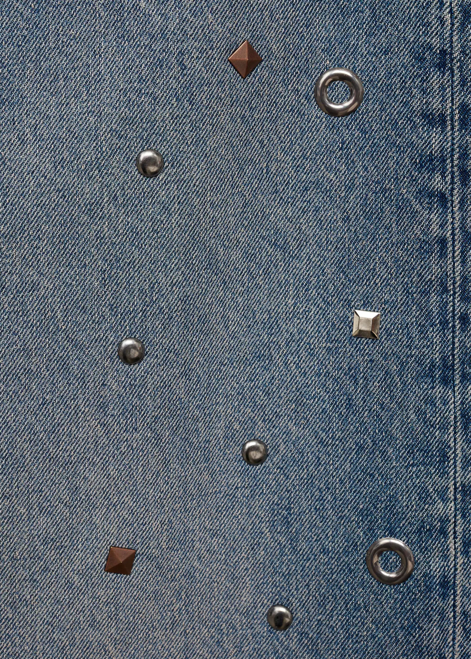 Straight Leg Jeans With Eyelets
