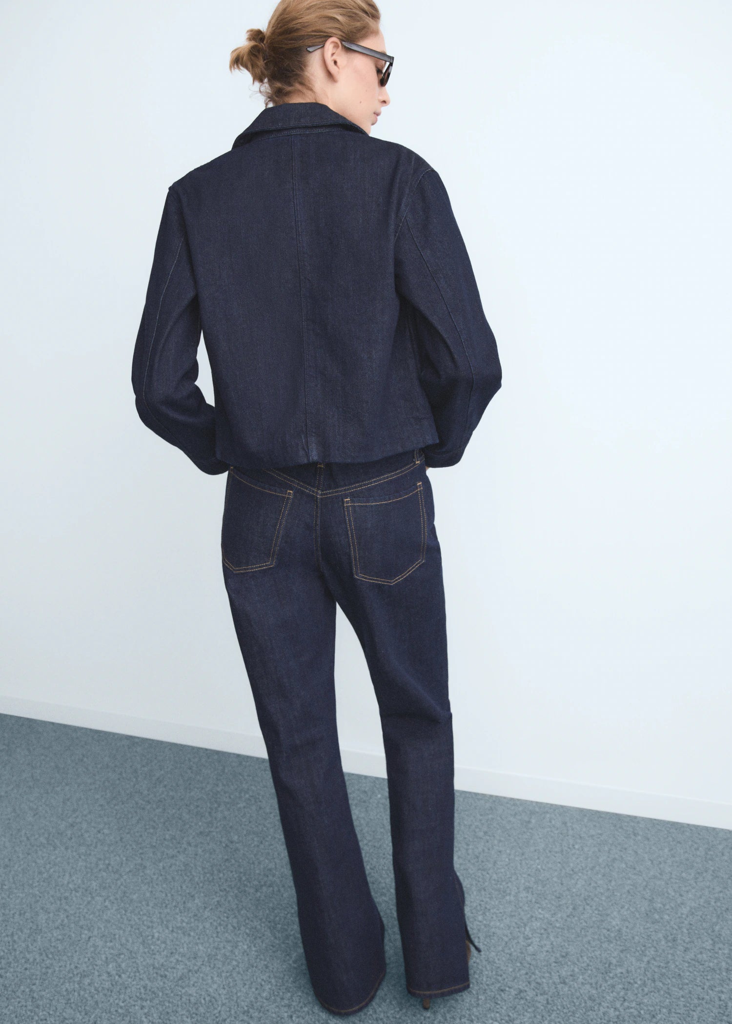 Straight Leg Jeans With Openings