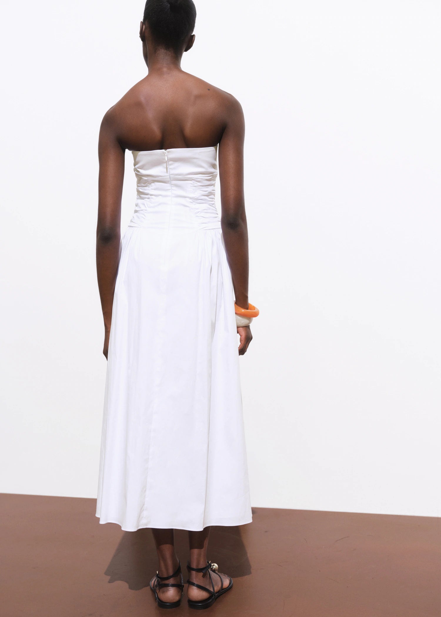 Strapless Midi Dress