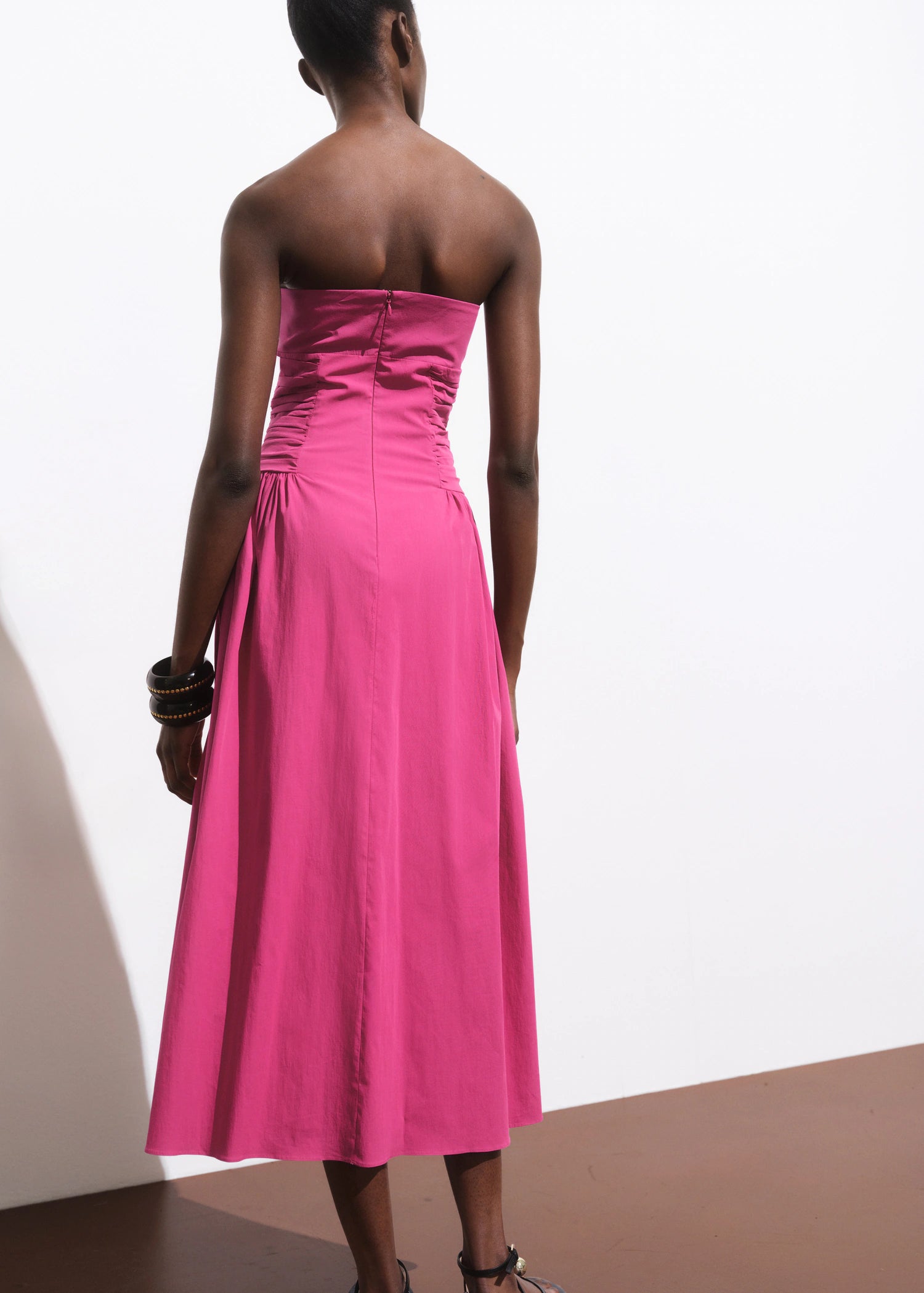 Strapless Midi Dress