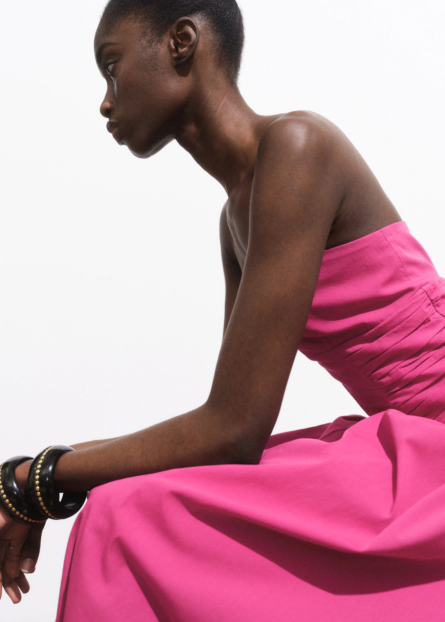 Strapless Midi Dress