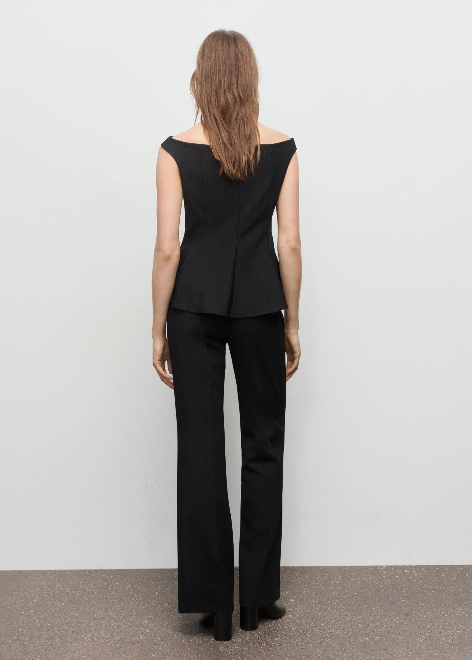 Strapless Peplum Top