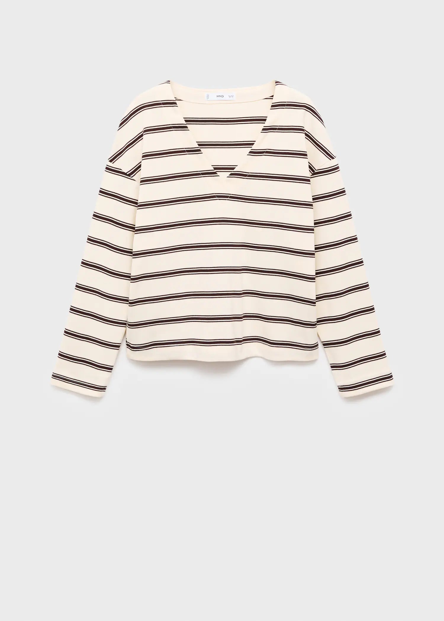 Striped Cotton Blend Sweatshirt