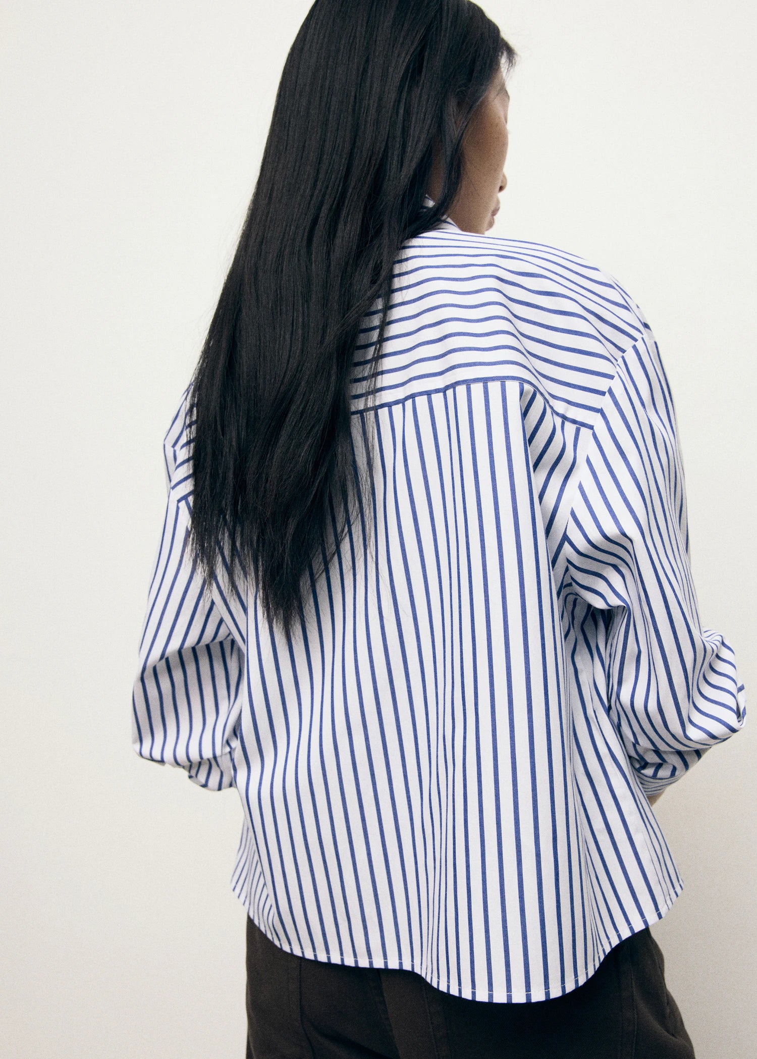 Striped Cropped Shirt