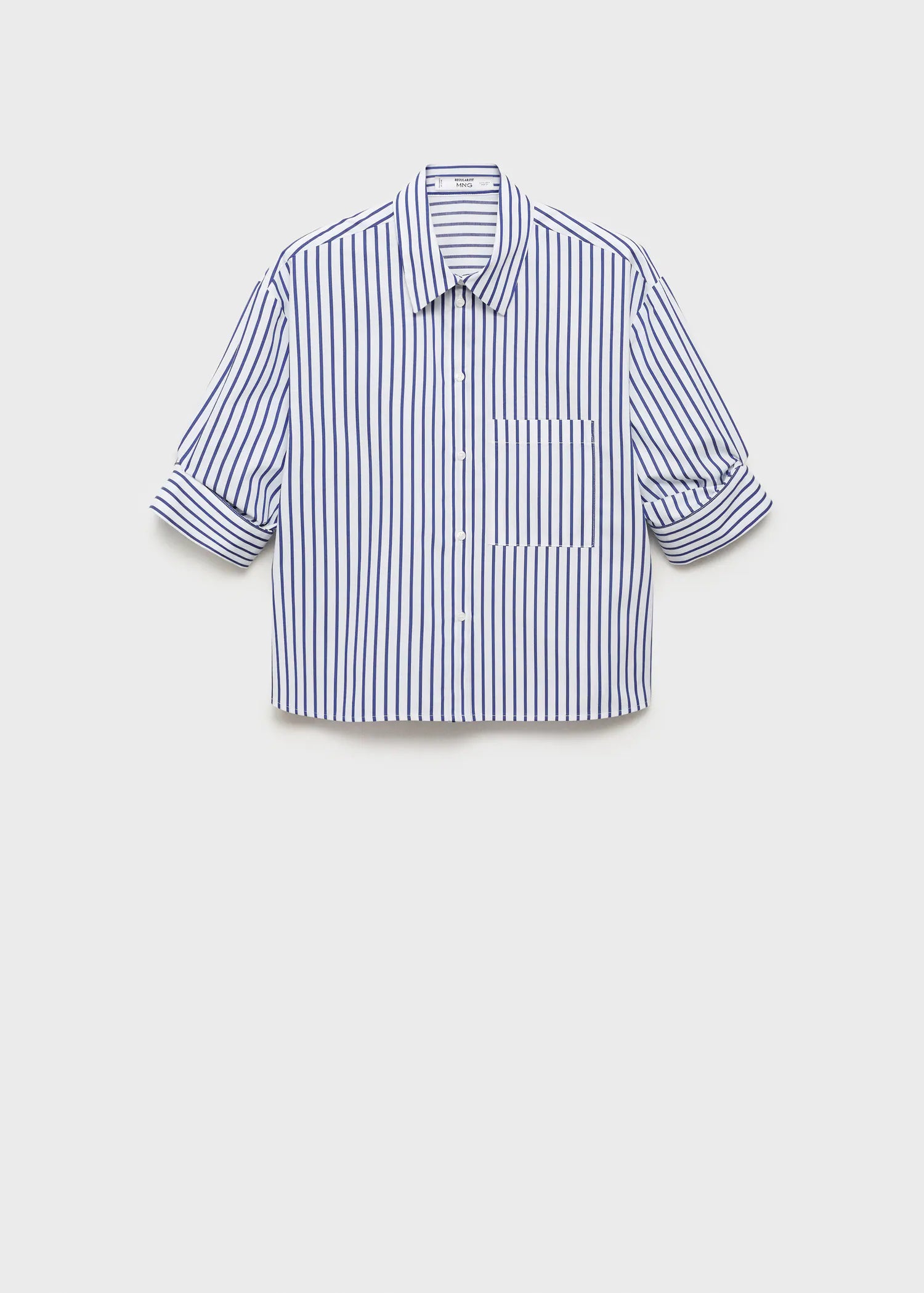 Striped Cropped Shirt