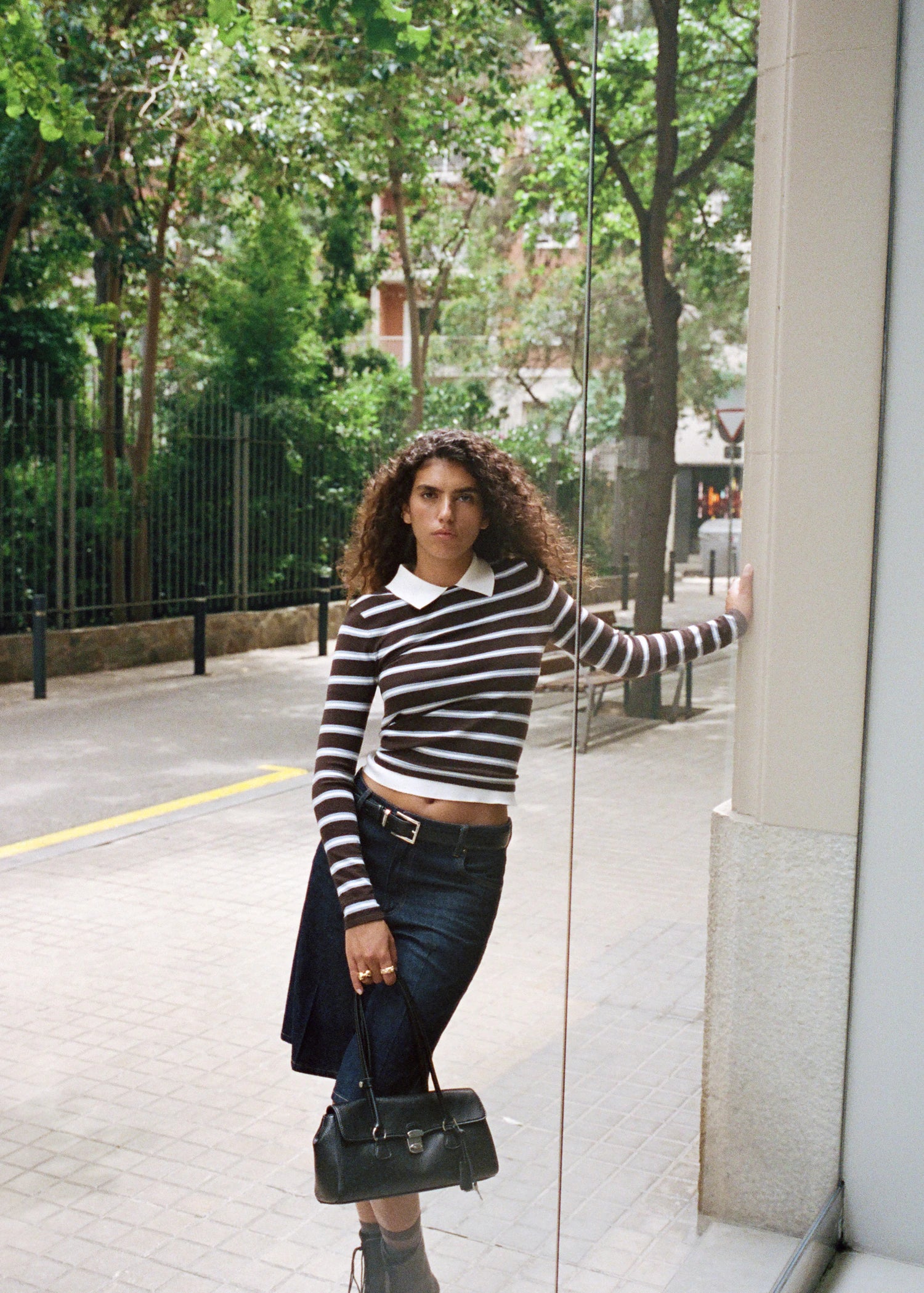 Striped Fine Knit Sweater