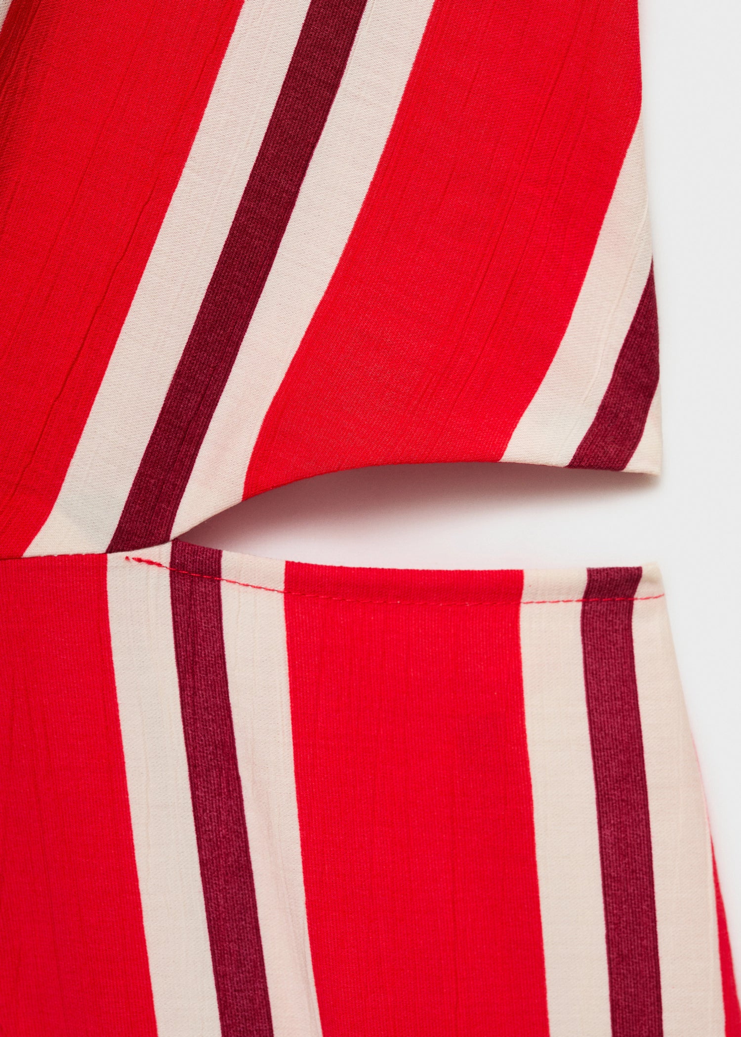 Striped Jumpsuit With Cut Out