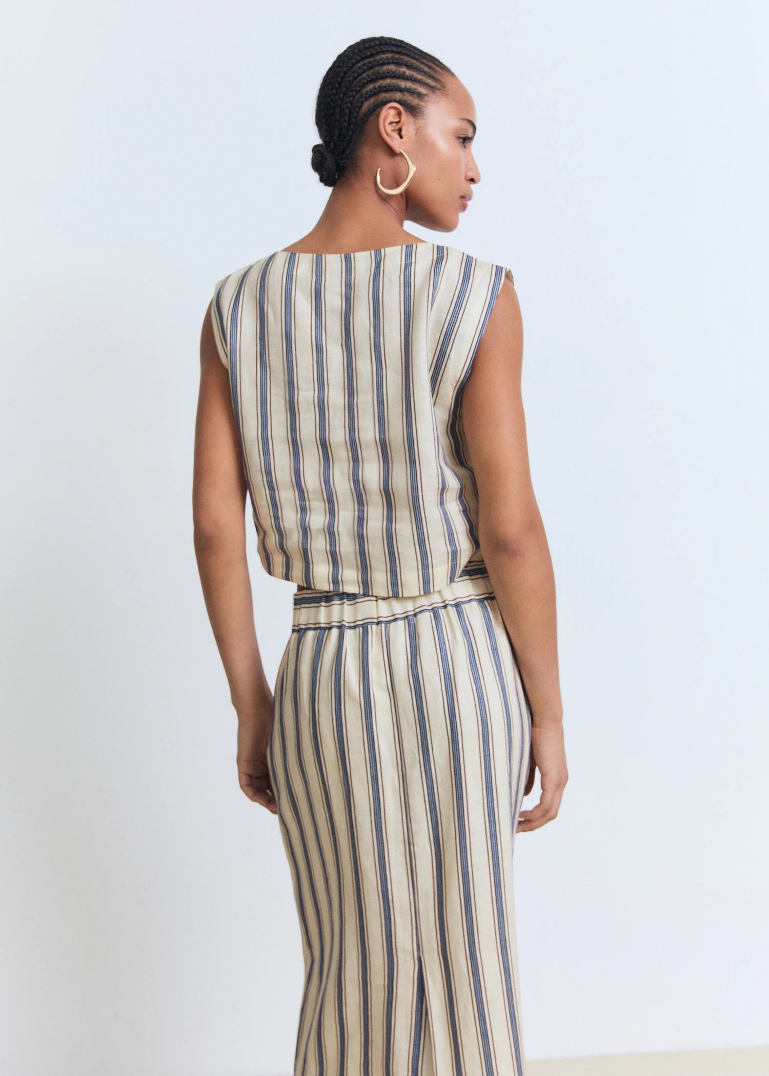 Striped Linen Top