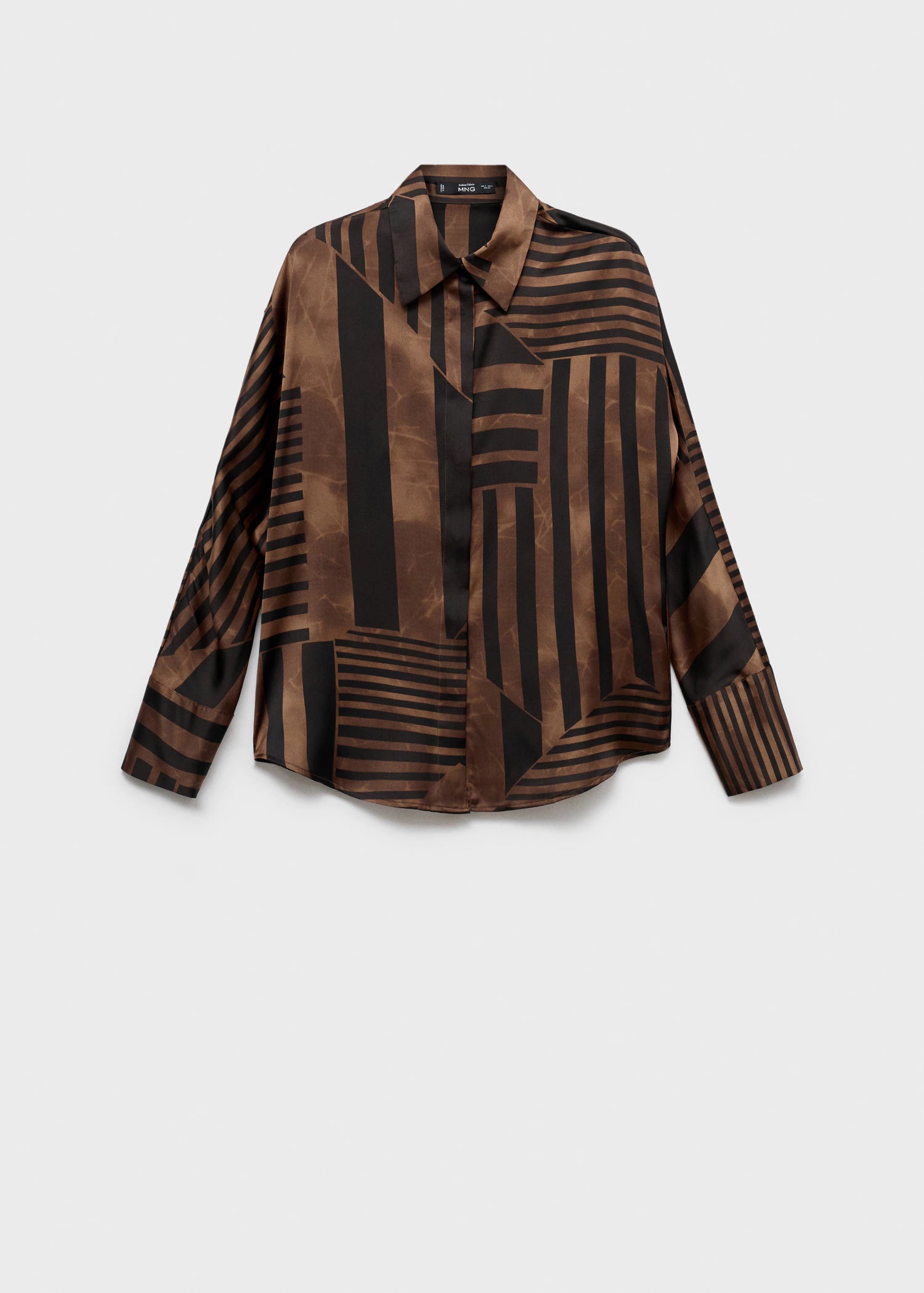 Striped Satin Blouse