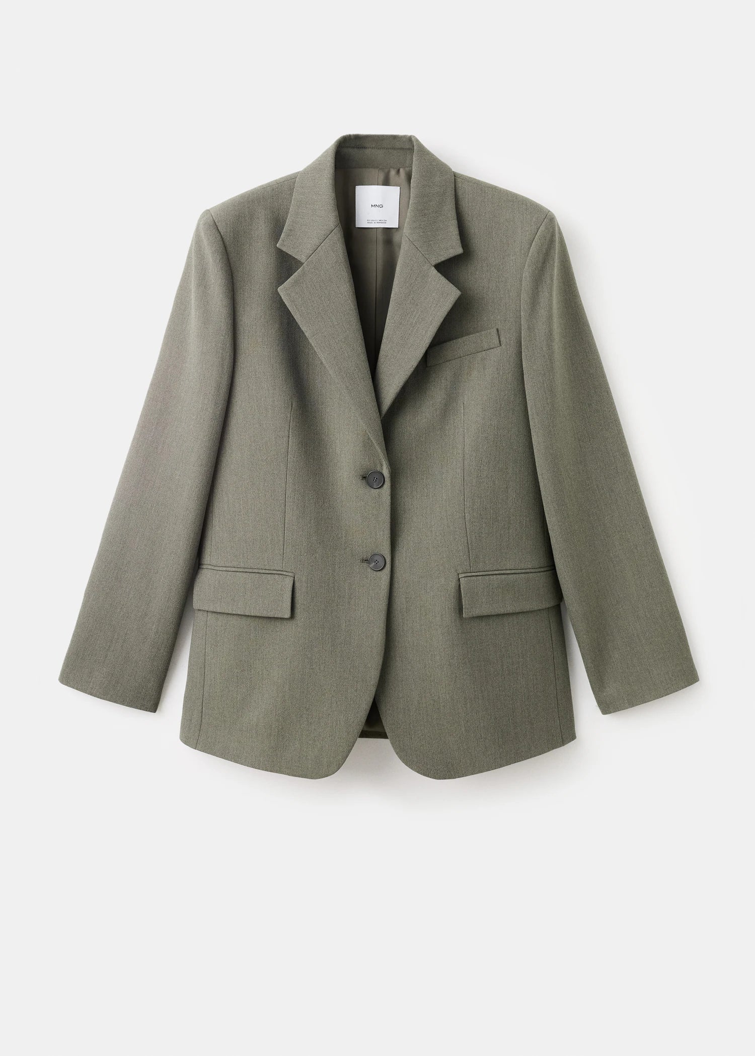 Suit Blazer With Flap Pockets