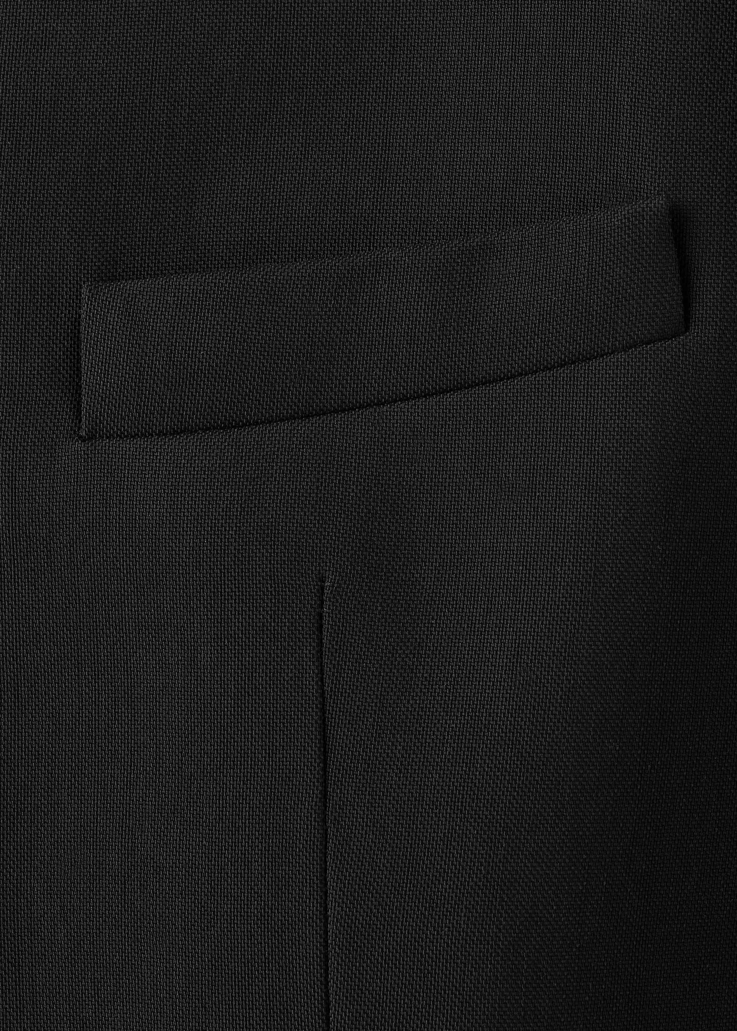 Suit Blazer Without Lapels