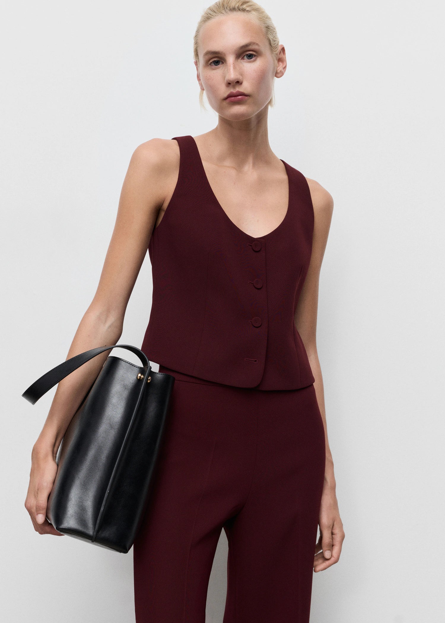 Suit Waistcoat With Buttons