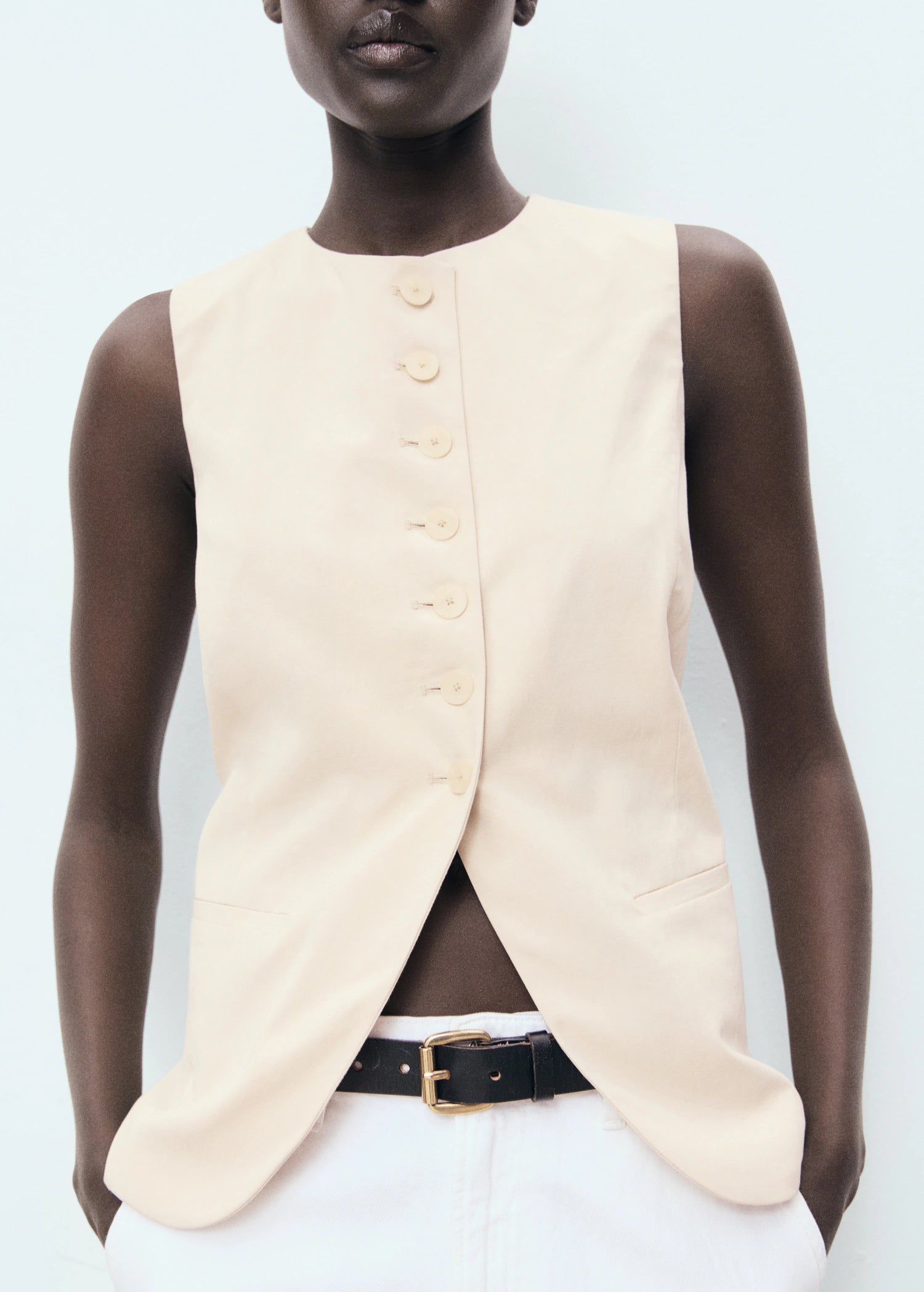 Suit Waistcoat With Buttons