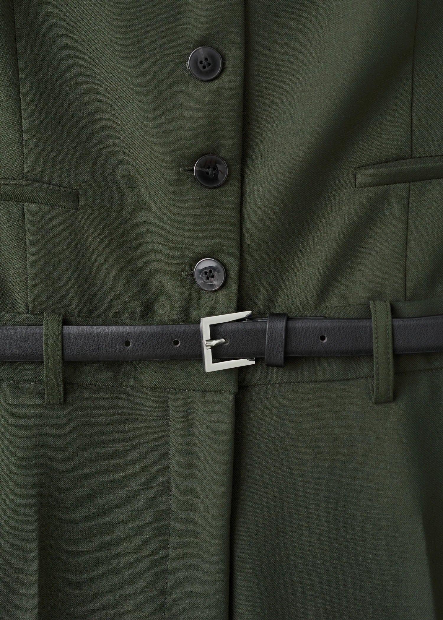 Suit Style Jumpsuit With Suit